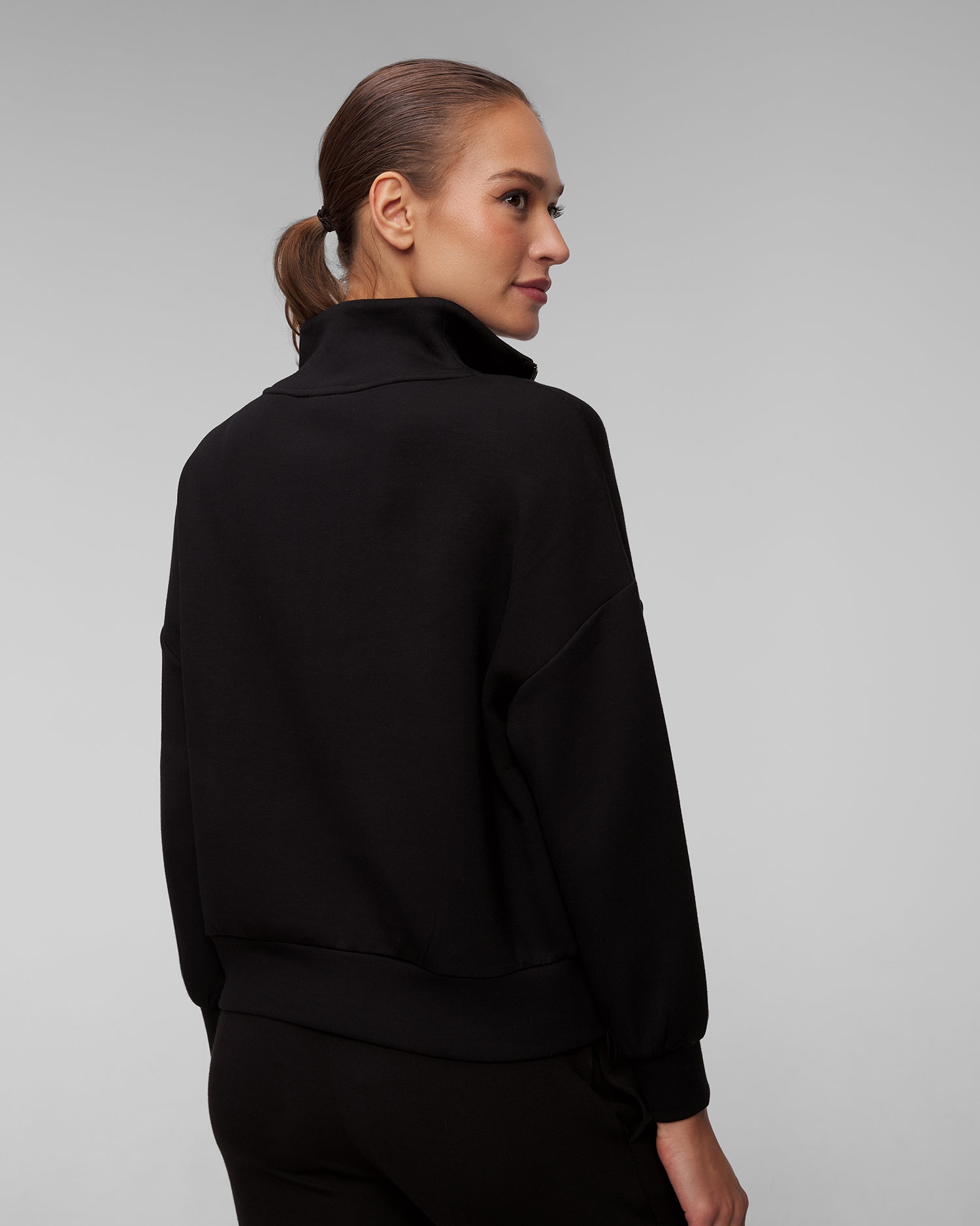 Dámská černá mikina Varley Hawley Half Zip Sweat