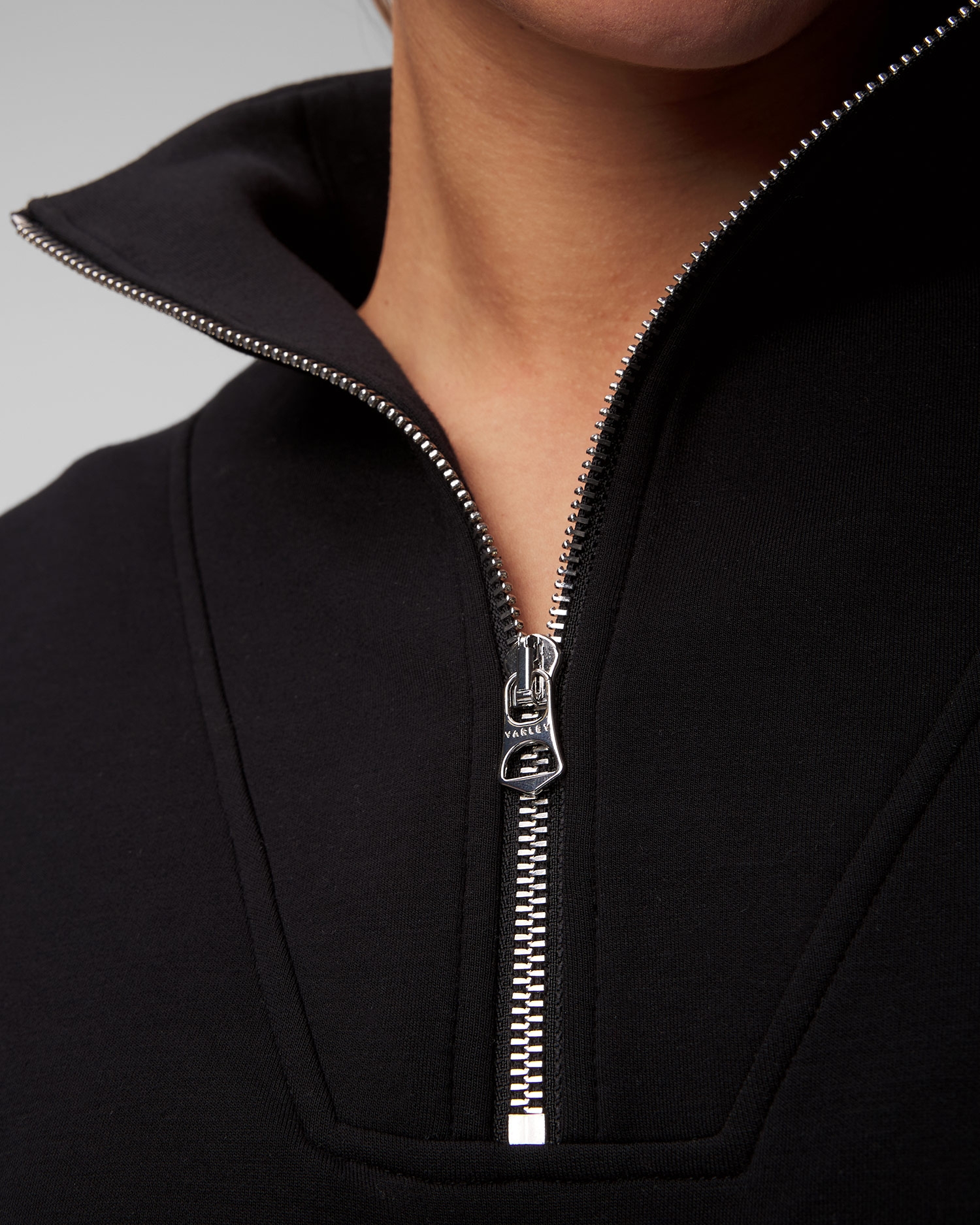 Dámská černá mikina Varley Hawley Half Zip Sweat