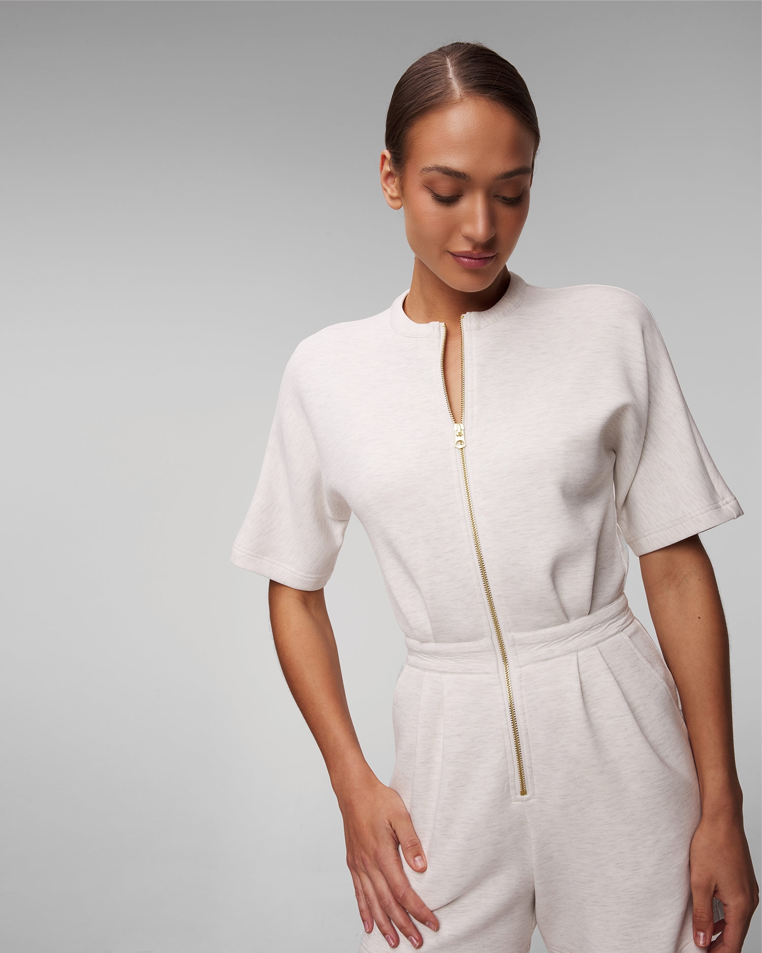 Béžový dámský overal Varley Orlando Playsuit