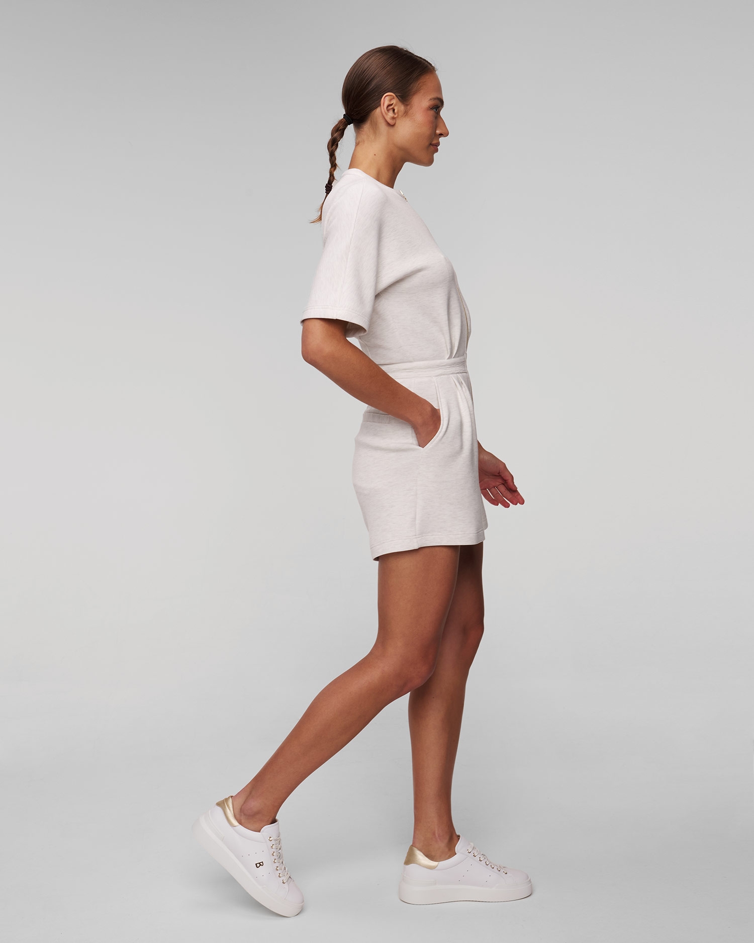 Béžový dámský overal Varley Orlando Playsuit