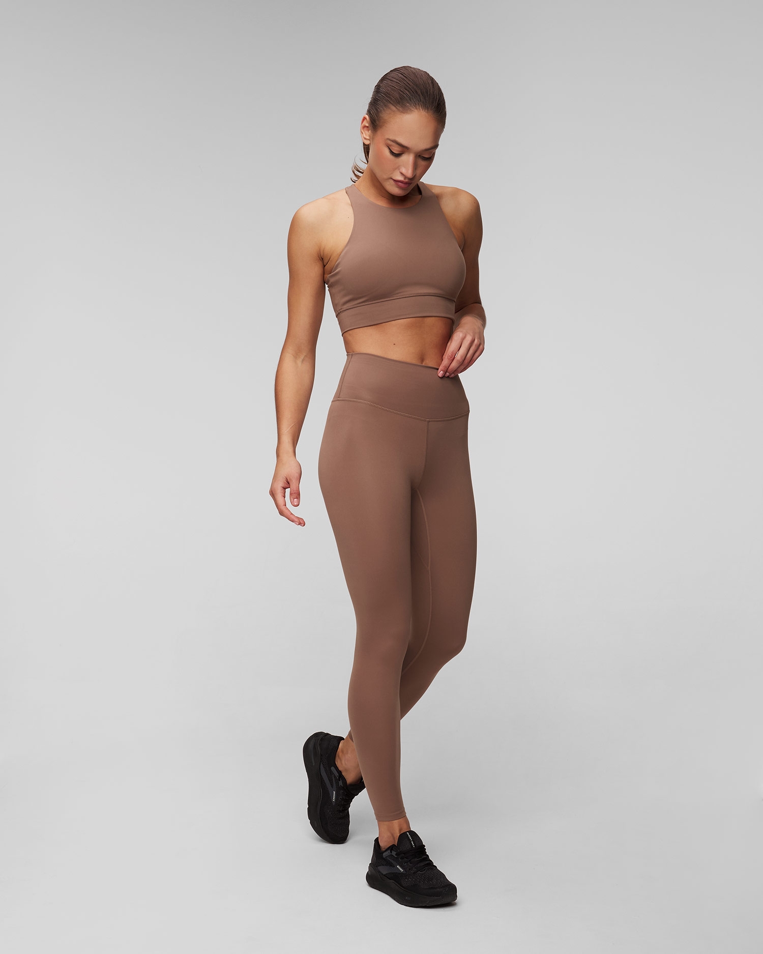 Hnědé dámské legíny Varley FreeSoft High Rise Legging 25