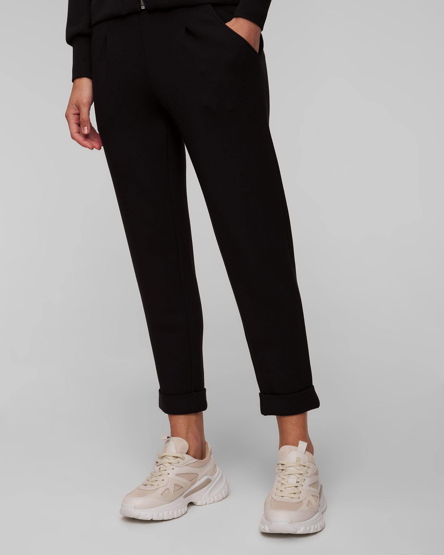 Dámské černé kalhoty Varley The Rolled Cuff Pant 25