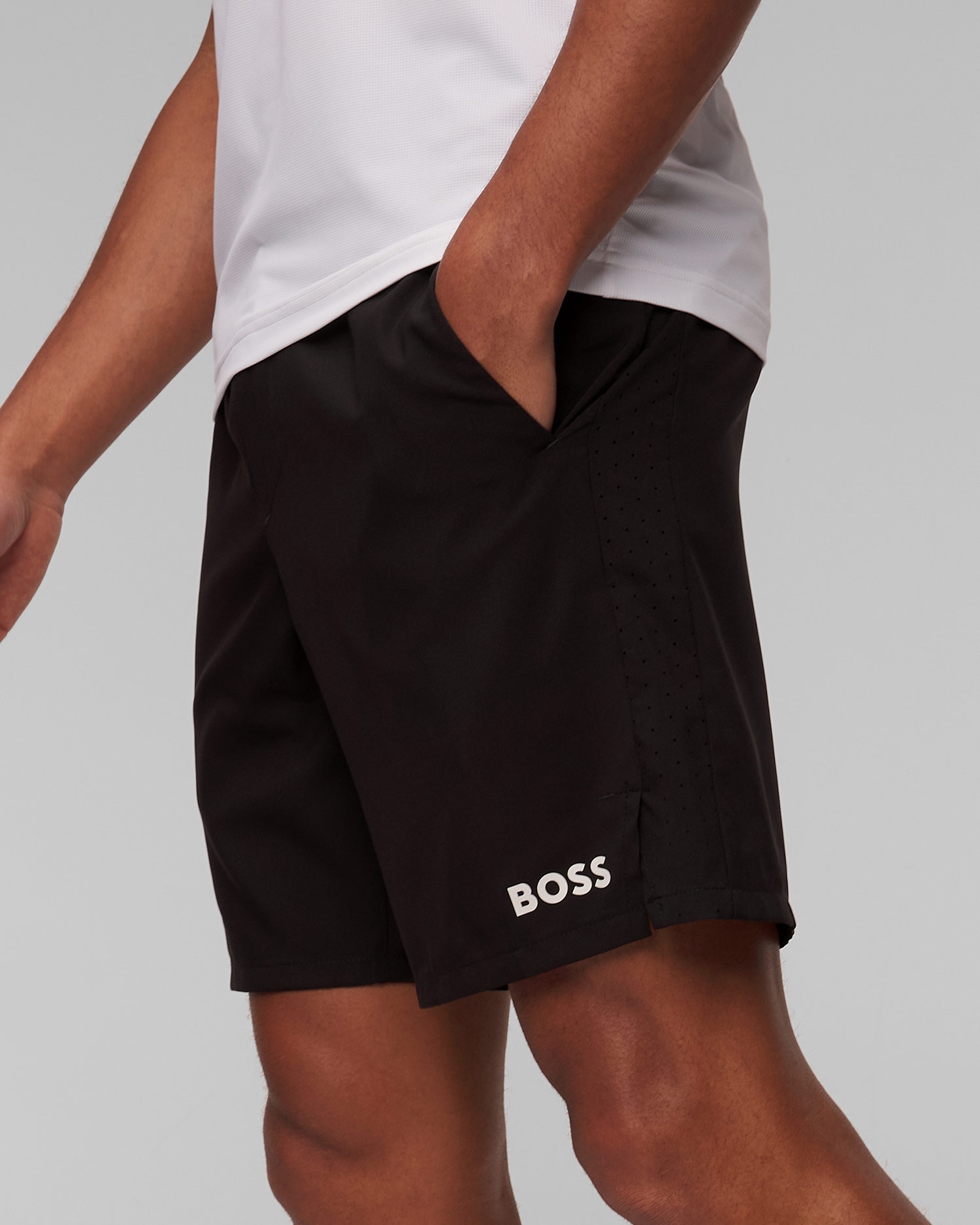 Černé pánské kraťasy Hugo Boss S_Set