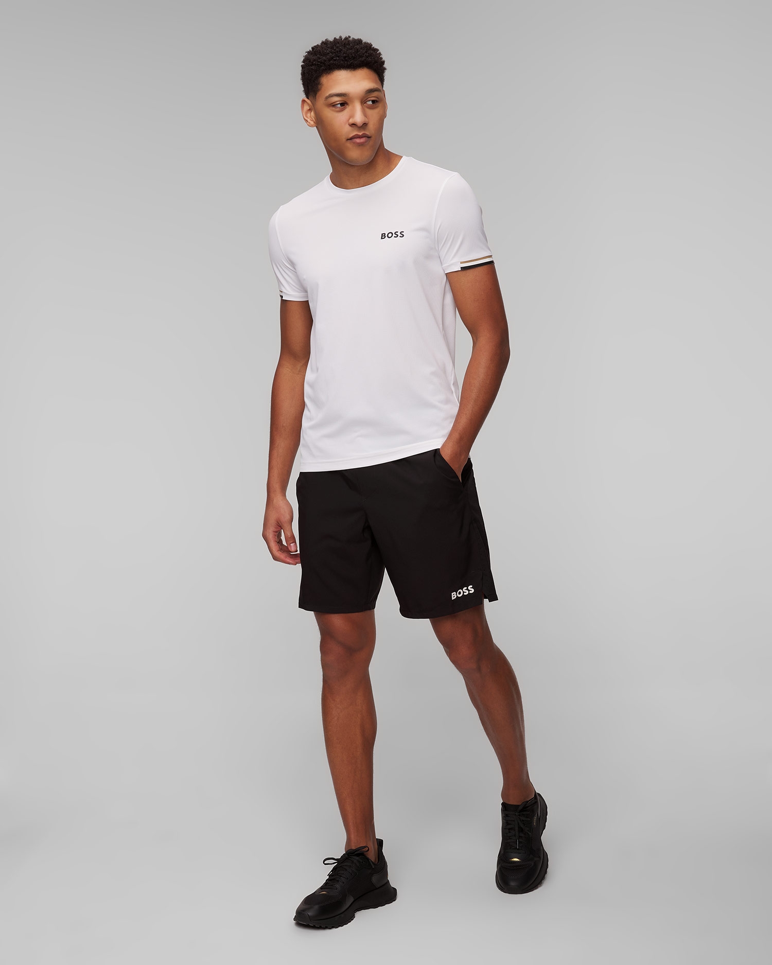 Černé pánské kraťasy Hugo Boss S_Set