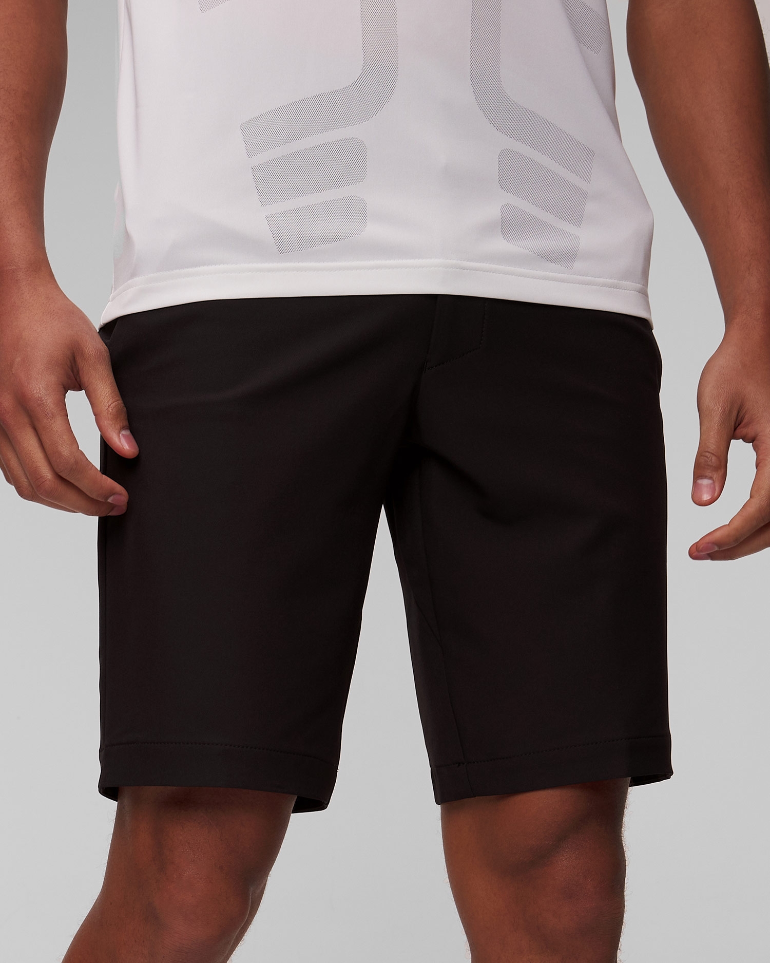 Černé pánské kraťasy Hugo Boss S_Commuter