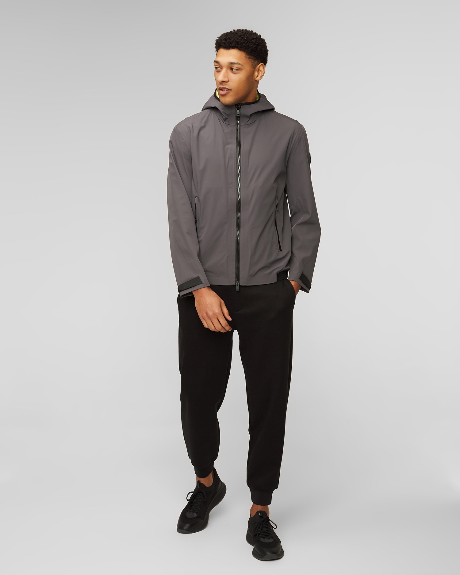 Šedá pánská softshellová bunda Hugo Boss P-Centro