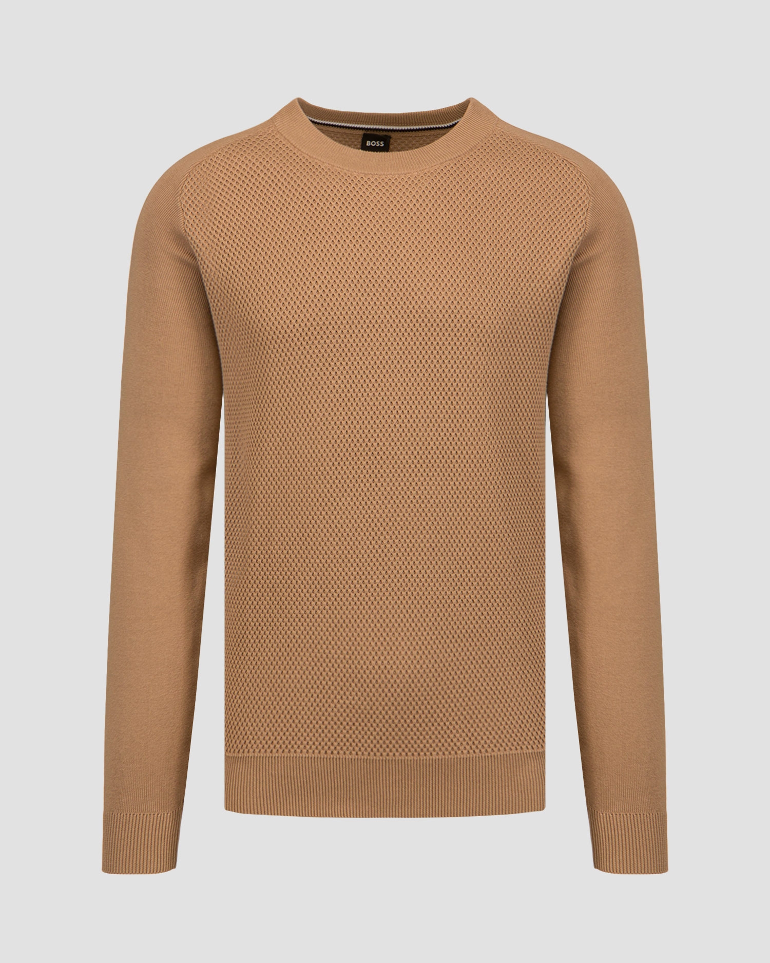 Béžový pánský svetr Hugo Boss Pontevico