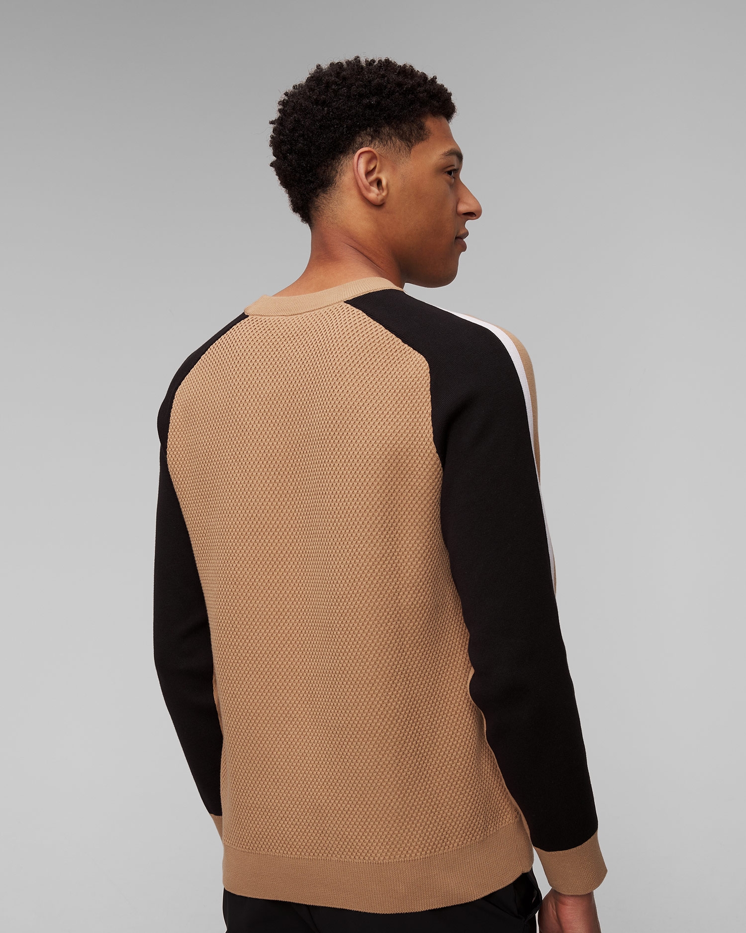 Béžový pánský svetr Hugo Boss Pontevico