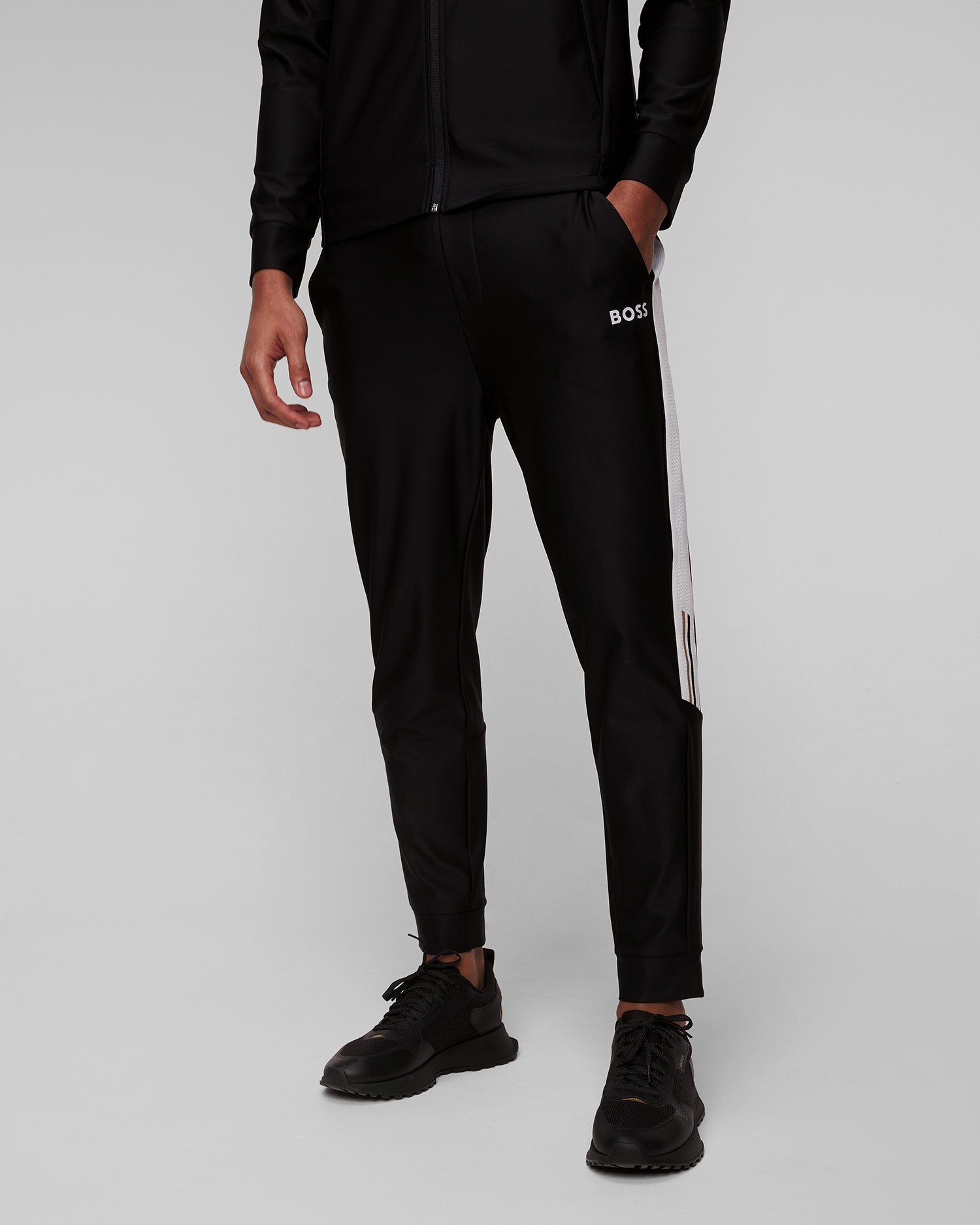 Černé pánské tepláky Hugo Boss Hicon MB