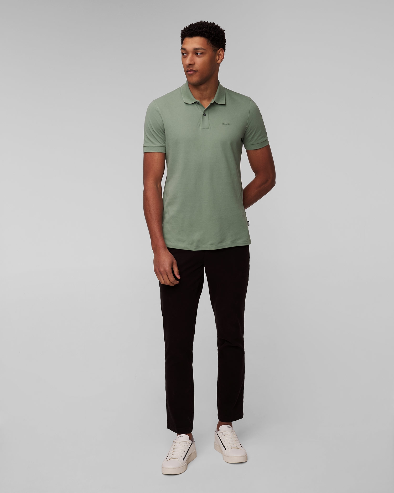 Černé pánské kalhoty Hugo Boss Kaito1