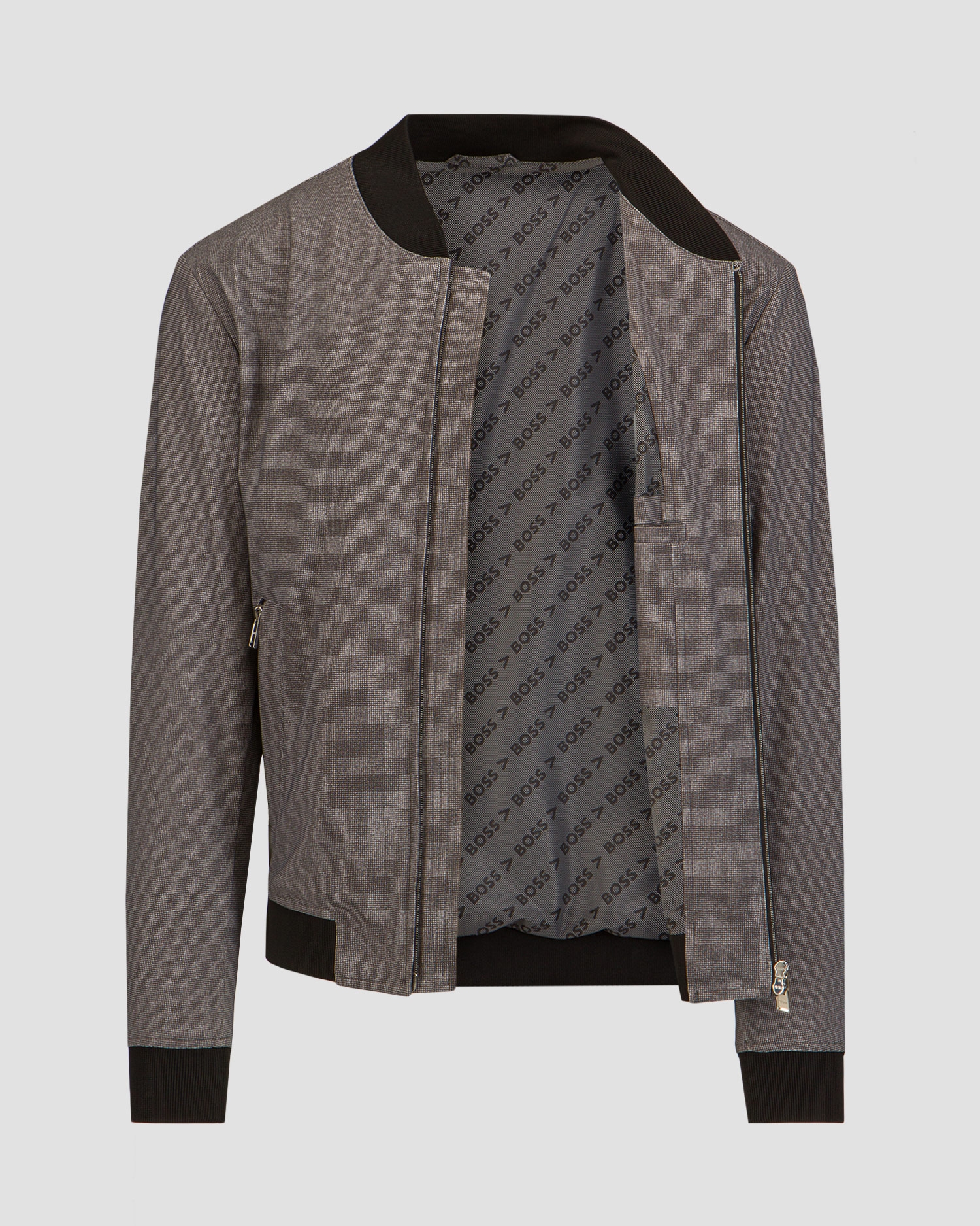 Šedá pánská bunda Hugo Boss P Hanry J