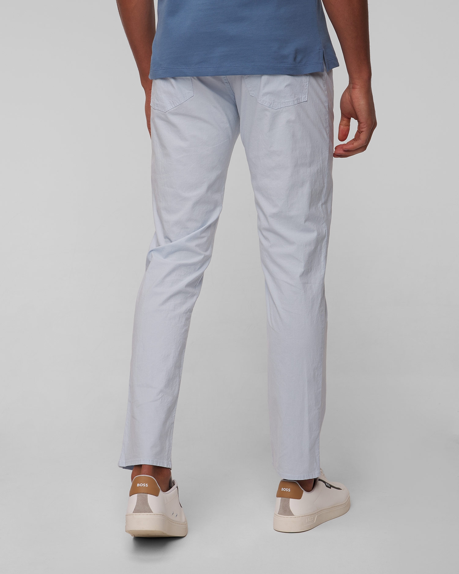 Pánské světle modré kalhoty Hugo Boss Re.Maine-20