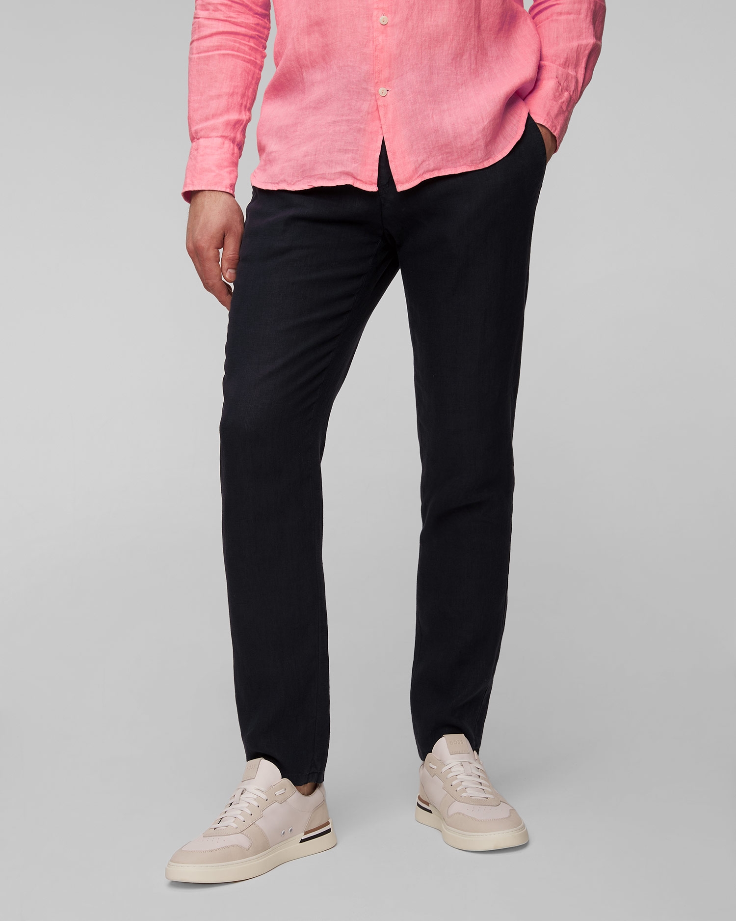 Tmavě modré pánské kalhoty Hugo Boss C-Genius