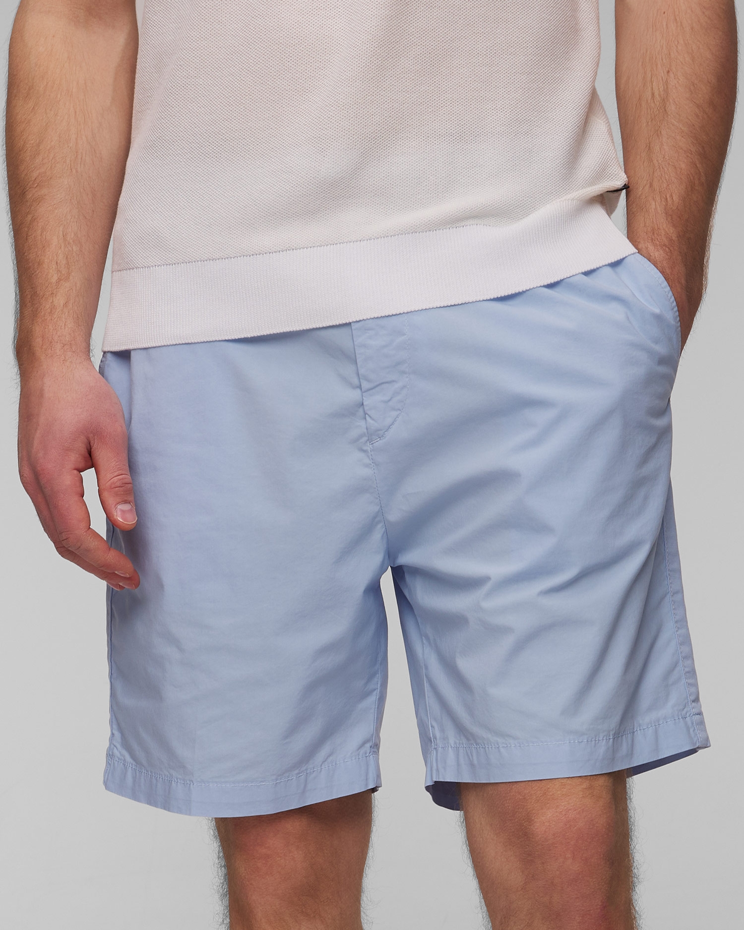 Světle modré pánské šortky Hugo Boss Kenosh