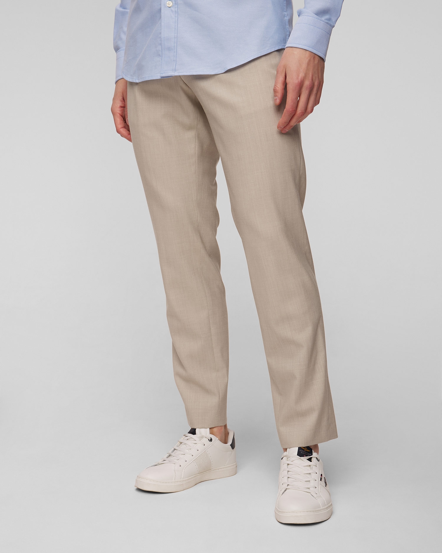 Béžové pánské kalhoty Hugo Boss H-Genius-242