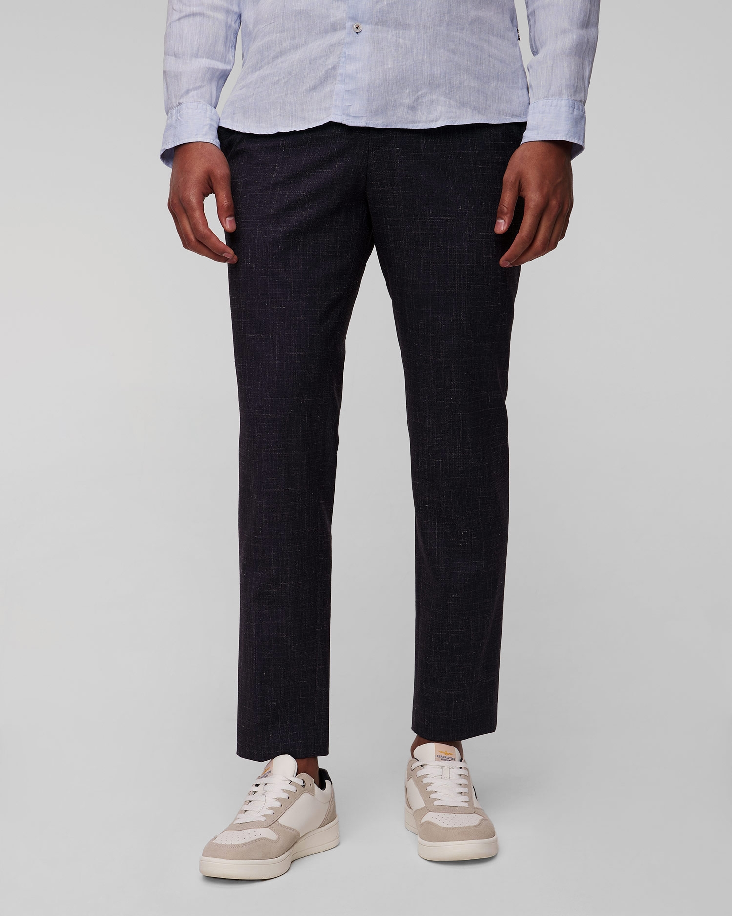 Pánské tmavě modré kalhoty Hugo Boss H-Genius-242