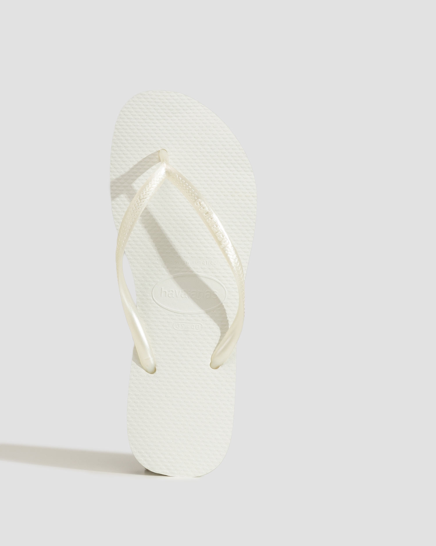 Dámské žabky Havaianas Slim v Bílé Barvě