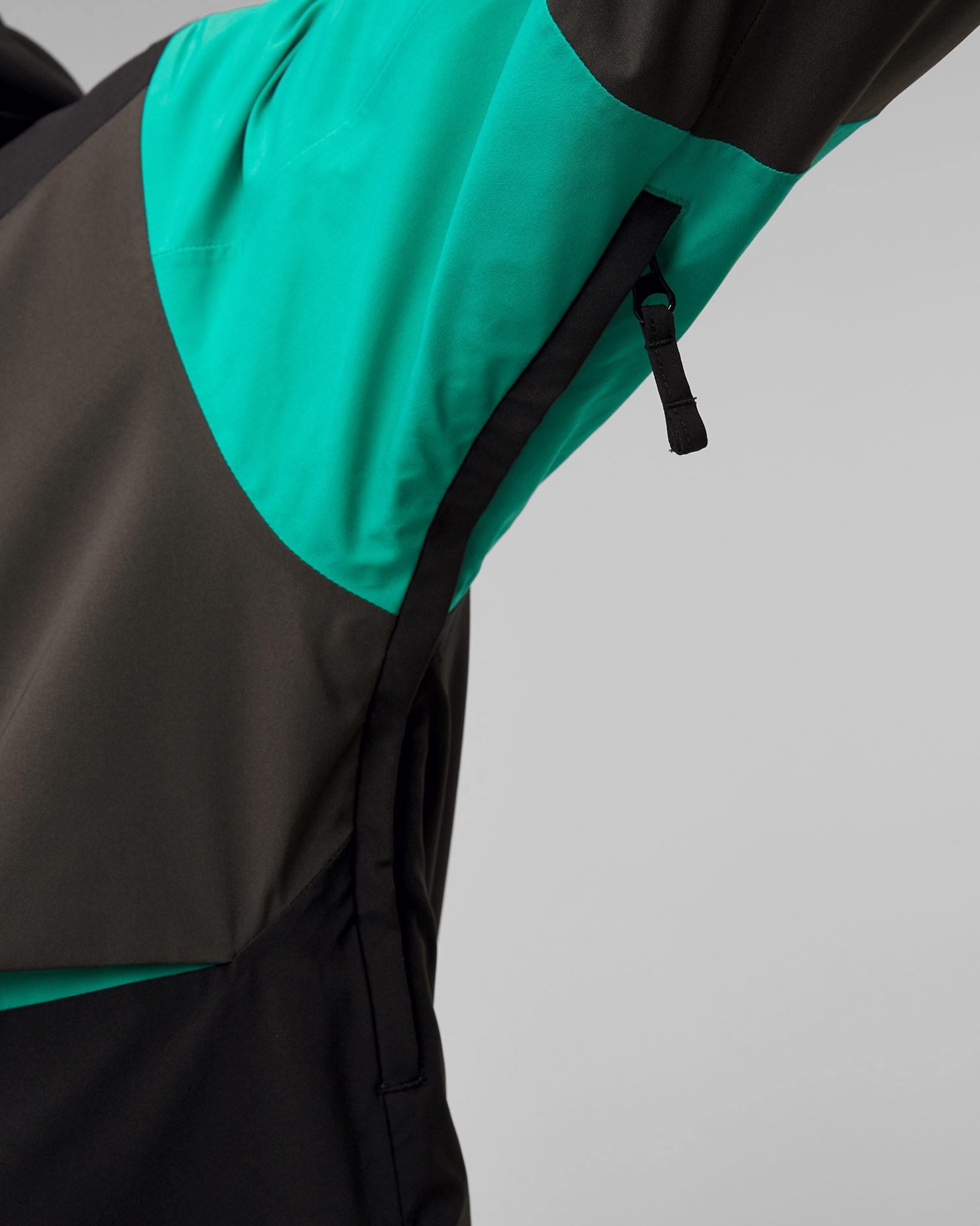 Zelená a černá pánská freeridová bunda Picture Organic Clothing Naikoon 20/20