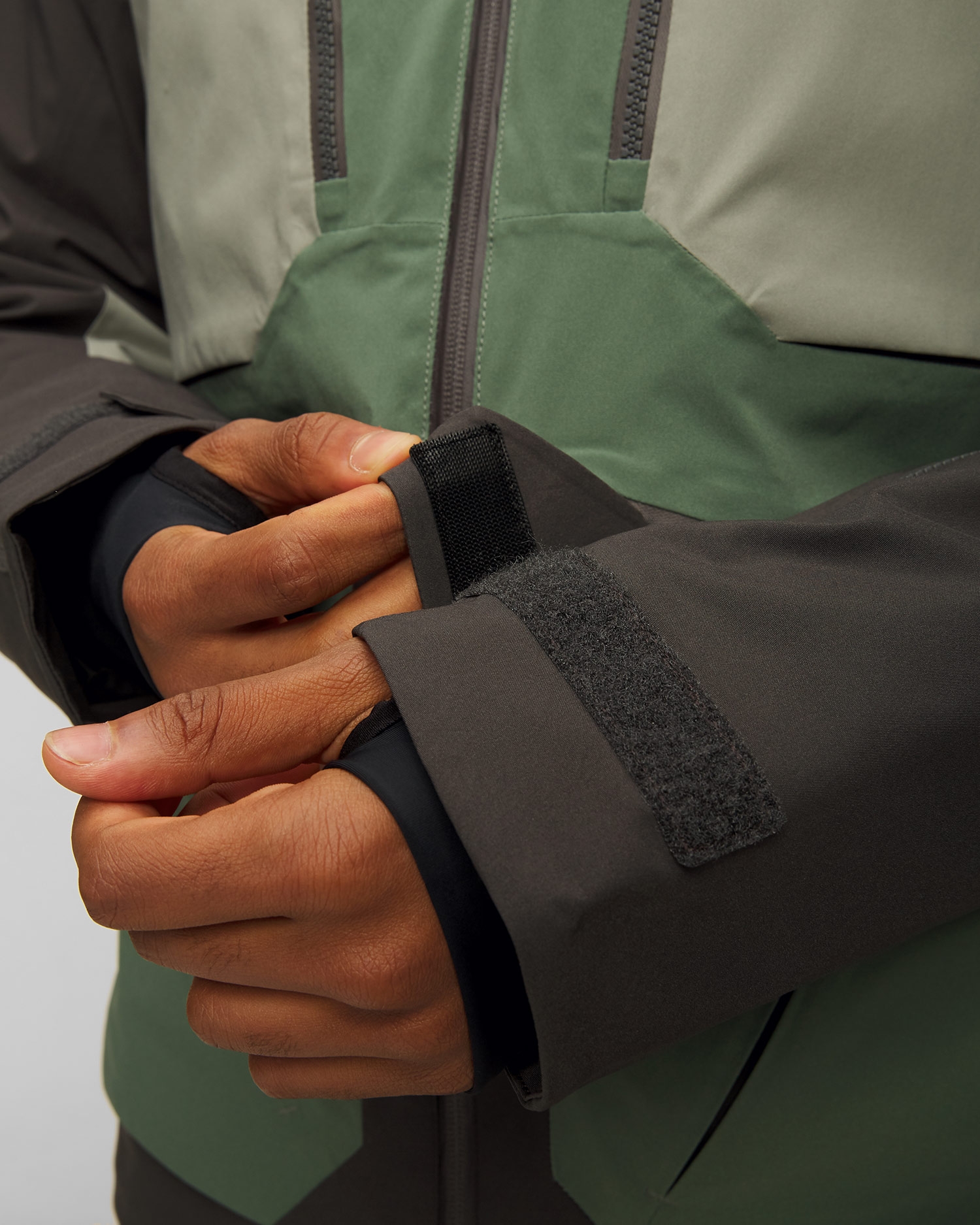 Zelená a černá pánská freeridová bunda Picture Organic Clothing Naikoon 20/20