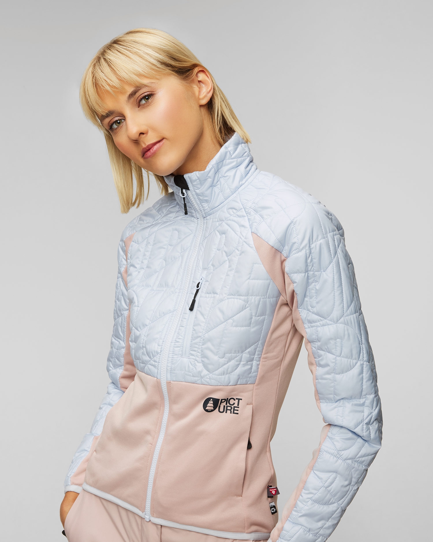 Dámská bundomikina Picture Organic Clothing Tehanie Primaloft ve Světle Modré a Béžové Barvě
