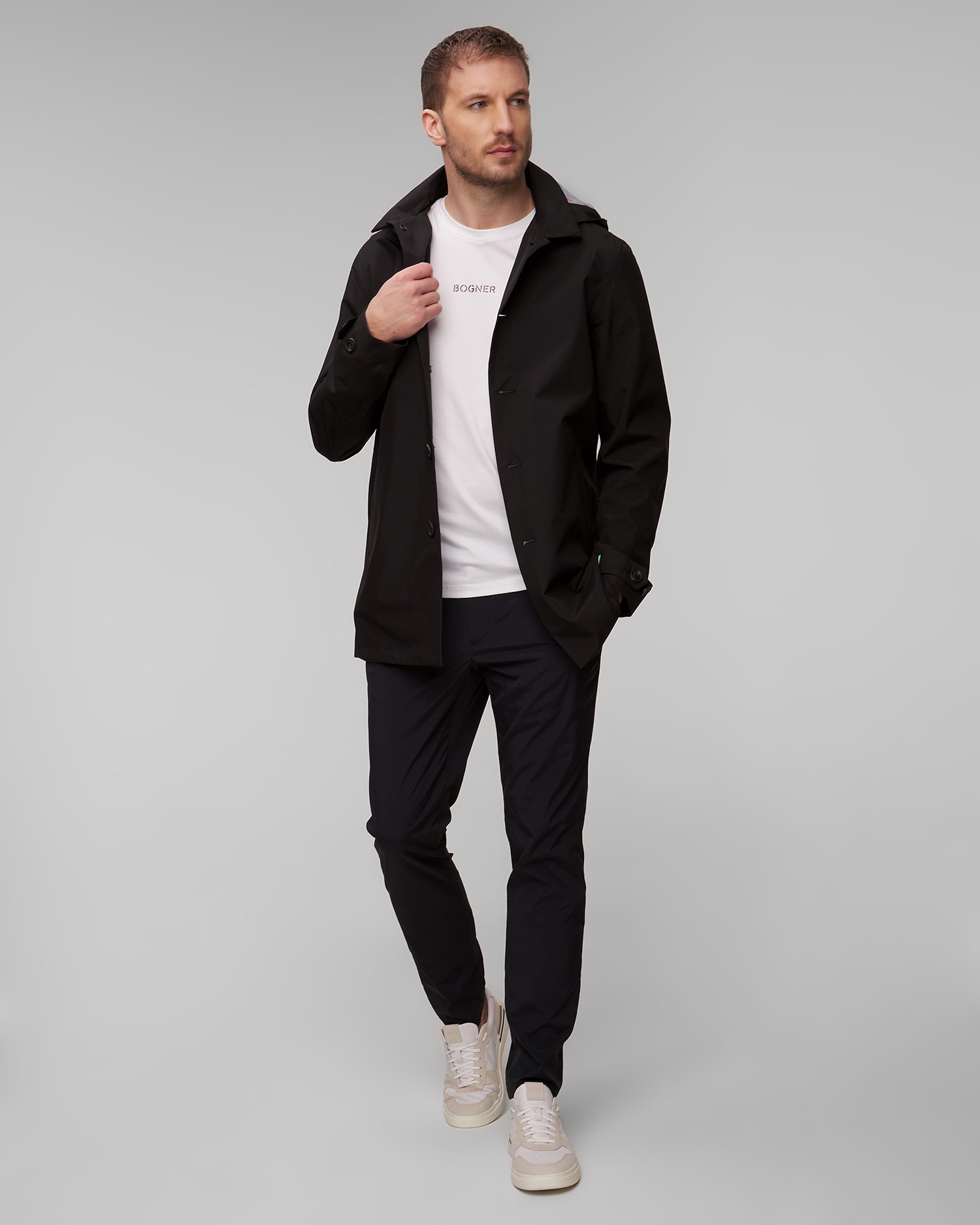 Pánský černý kabát Save the Duck Benjamin