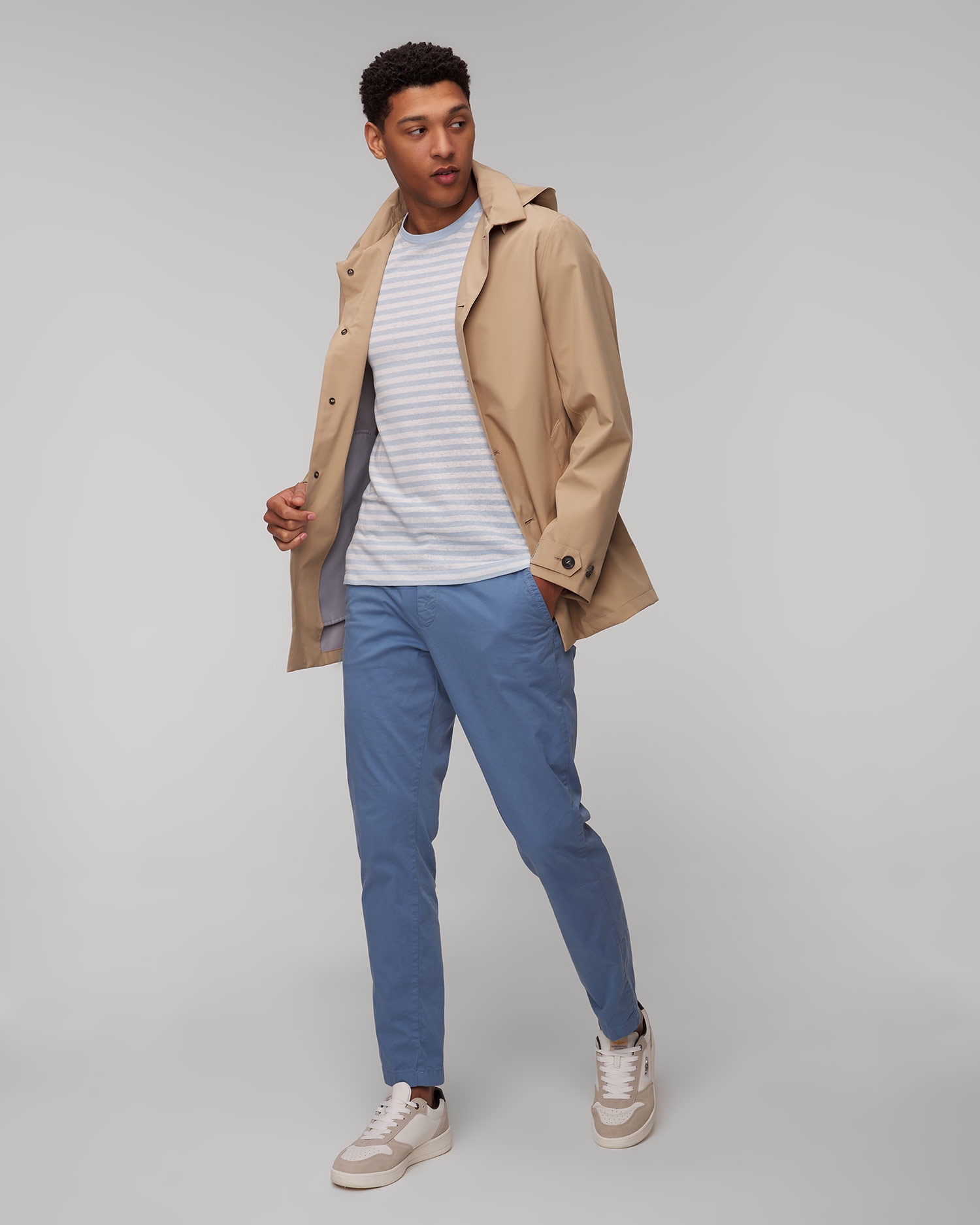 Béžový pánský kabát Save the Duck Benjamin