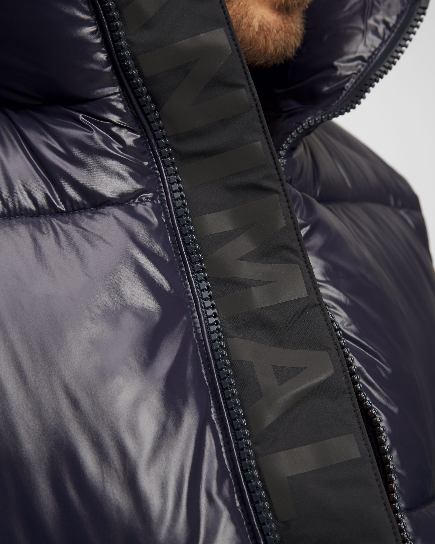 Tmavě modrá pánská péřová vesta Save the Duck Ailantus