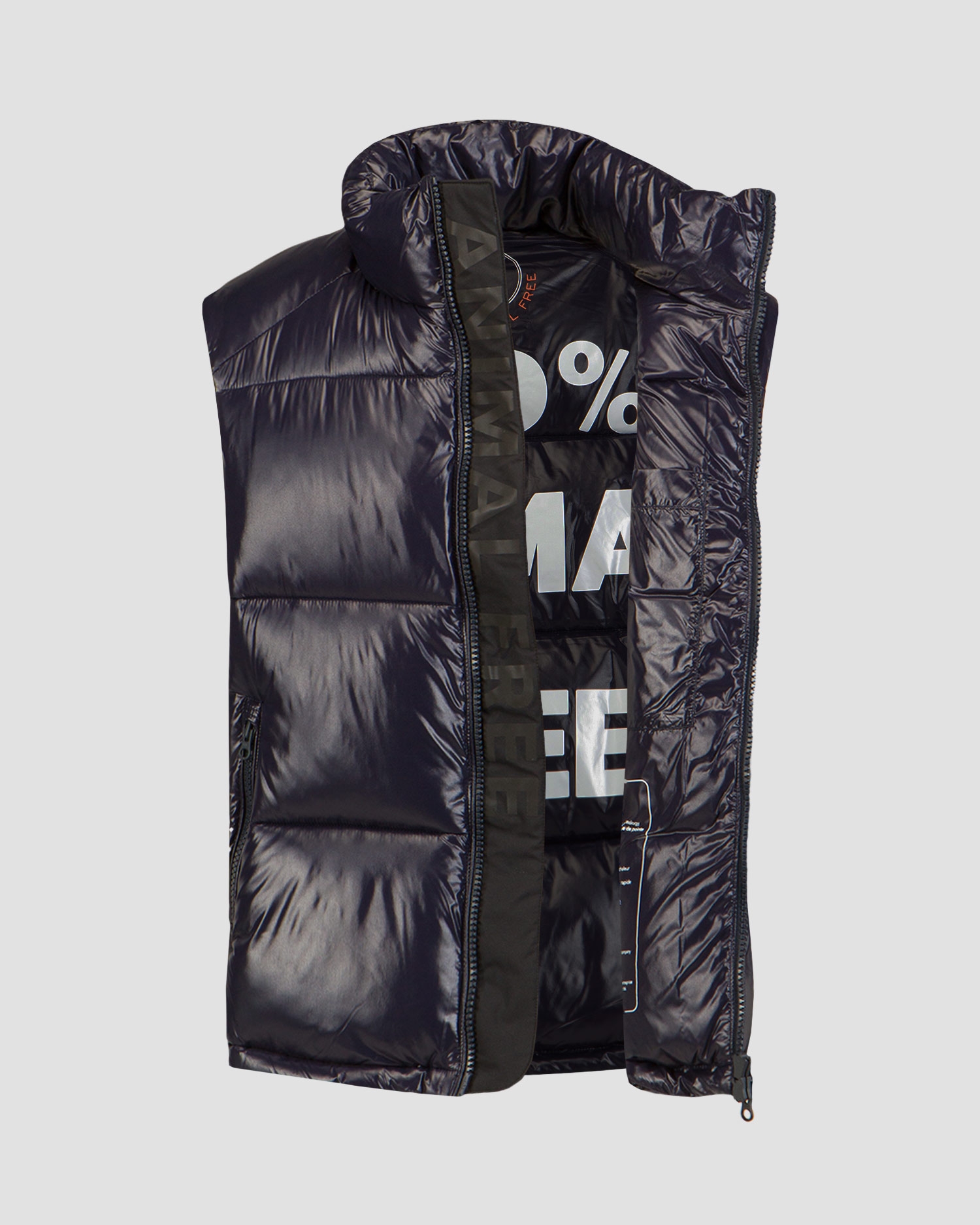 Tmavě modrá pánská péřová vesta Save the Duck Ailantus