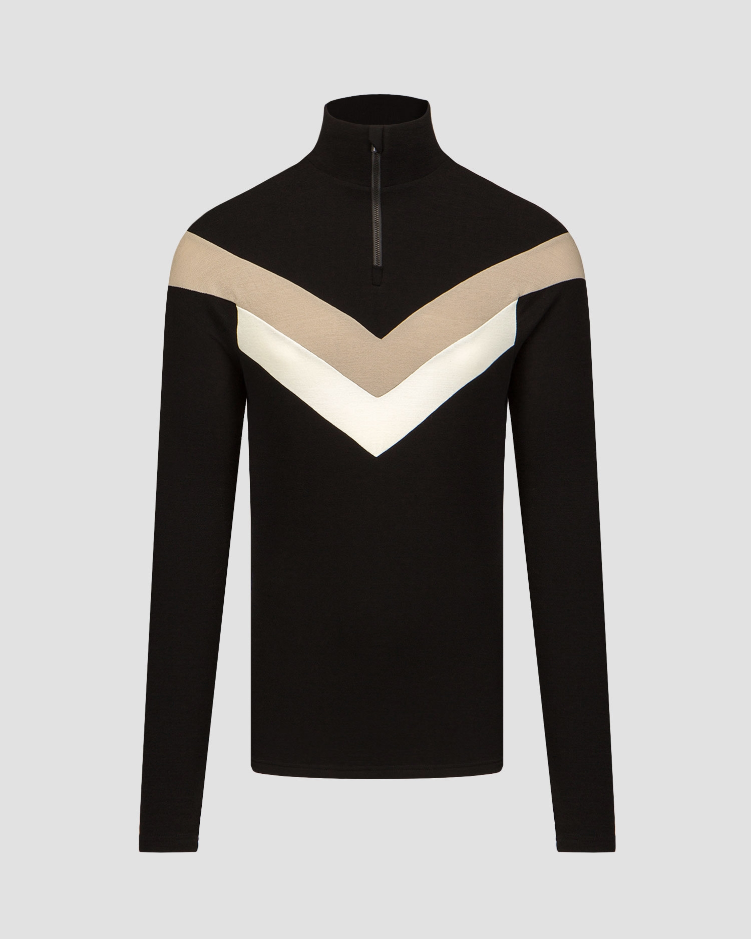 Pánský černý rolák se zipem We Norwegians Voss