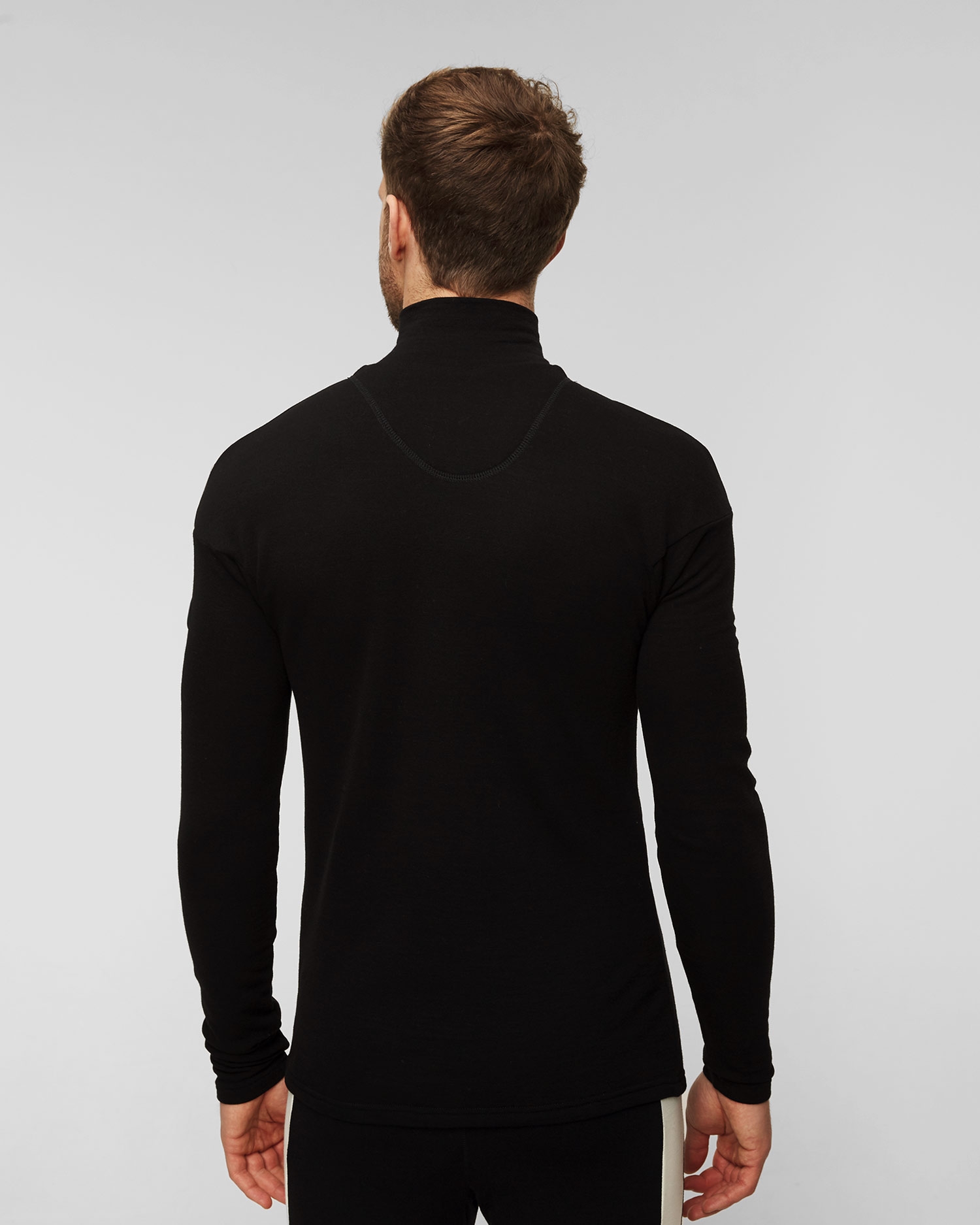 Pánský černý rolák se zipem We Norwegians Voss