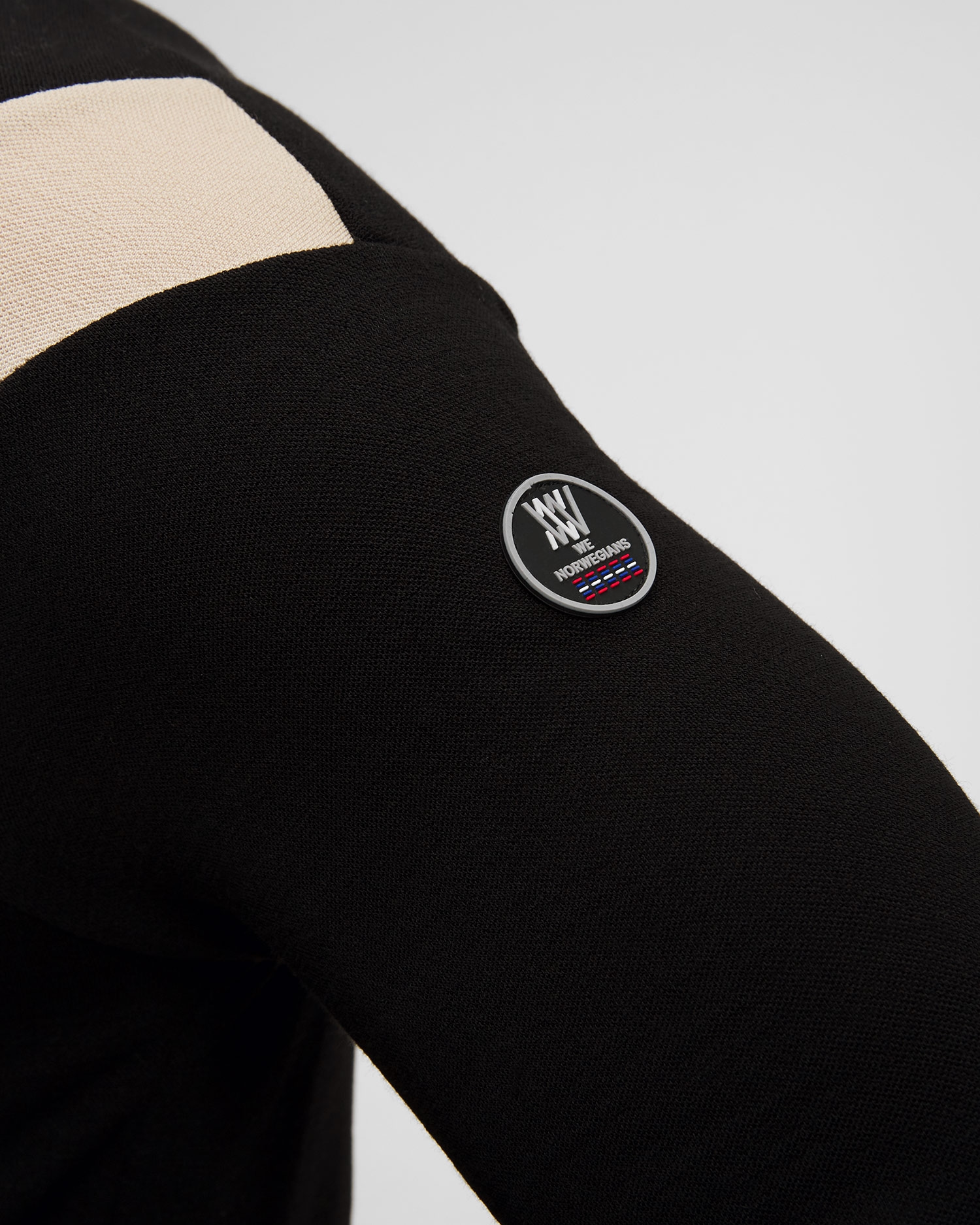 Pánský černý rolák se zipem We Norwegians Voss