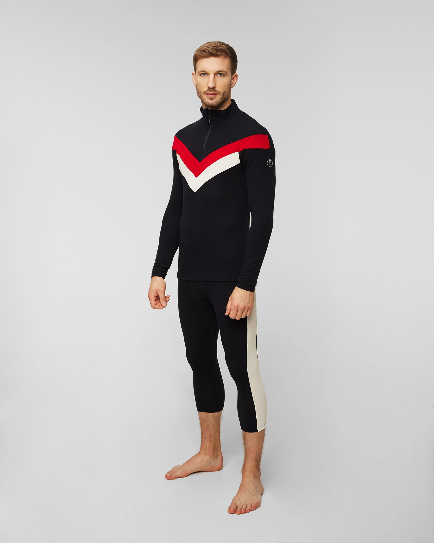 Tmavě modré vlněné pánské kalhoty We Norwegians Voss