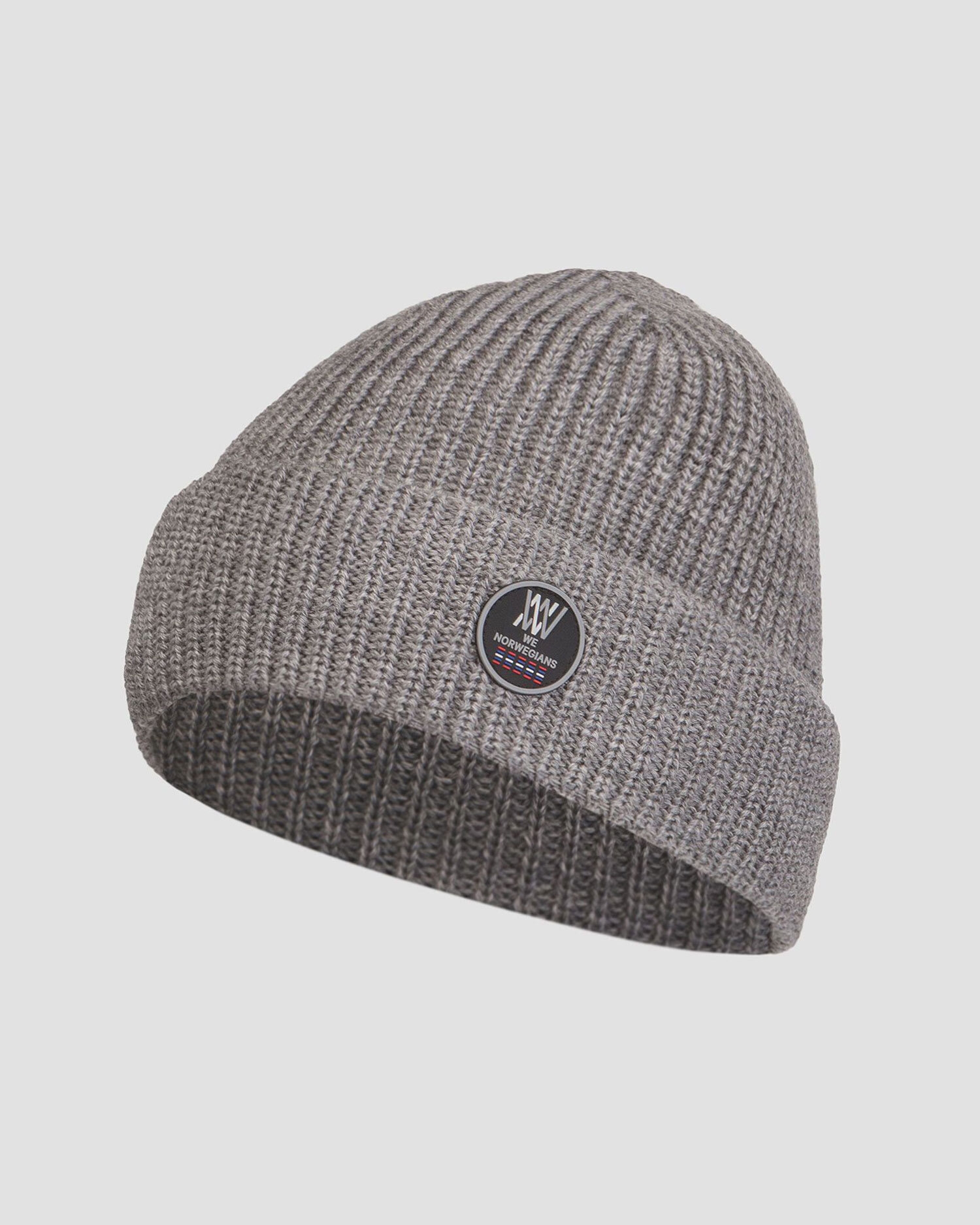 Šedá unisex vlněná čepice We Norwegians Kvitfjell