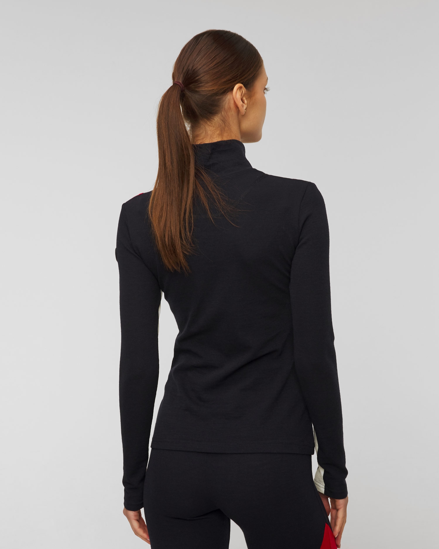 Tmavě modrý dámský rolák na zip We Norwegians Voss