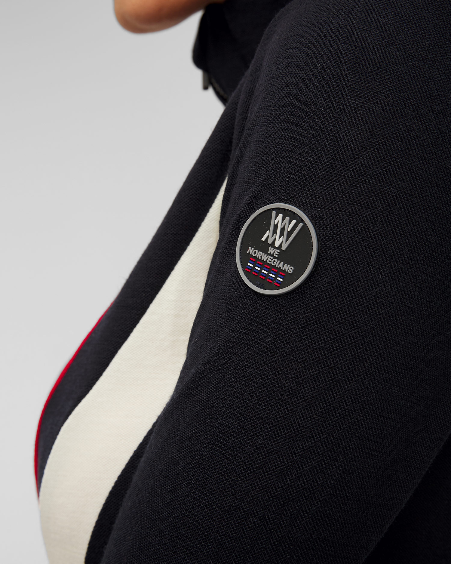 Tmavě modrý dámský rolák na zip We Norwegians Voss