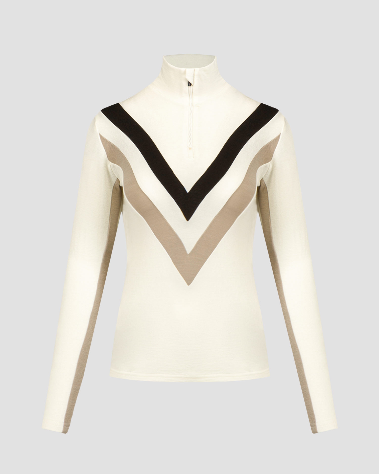 Bílý dámský rolák na zip We Norwegians Voss