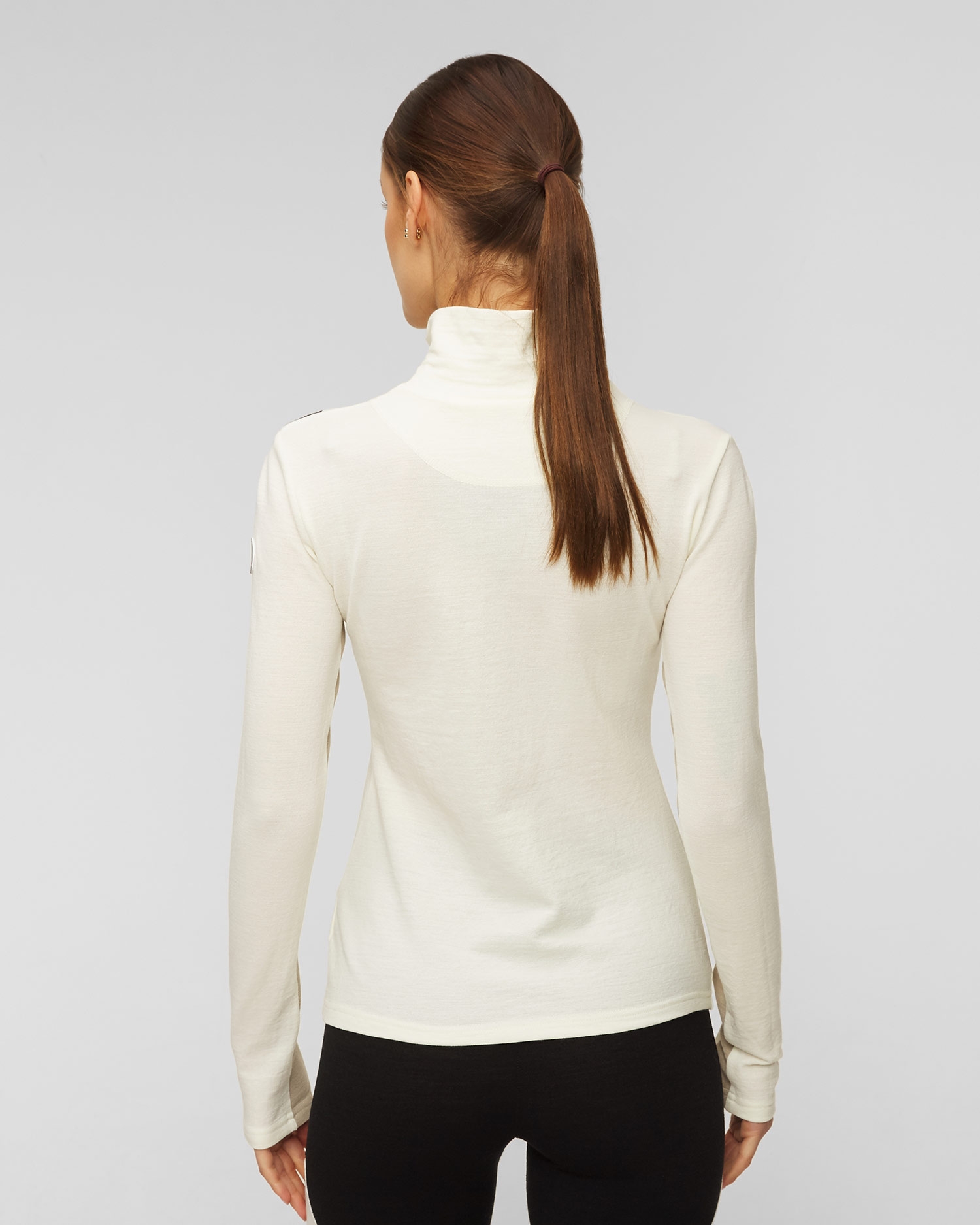 Bílý dámský rolák na zip We Norwegians Voss