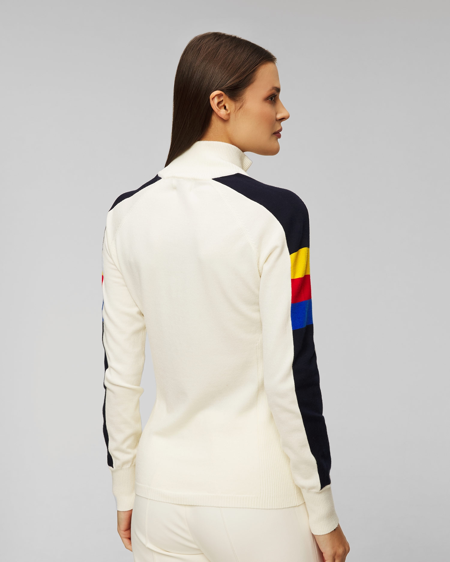 Bílý dámský rolák na zip We Norwegians Varden