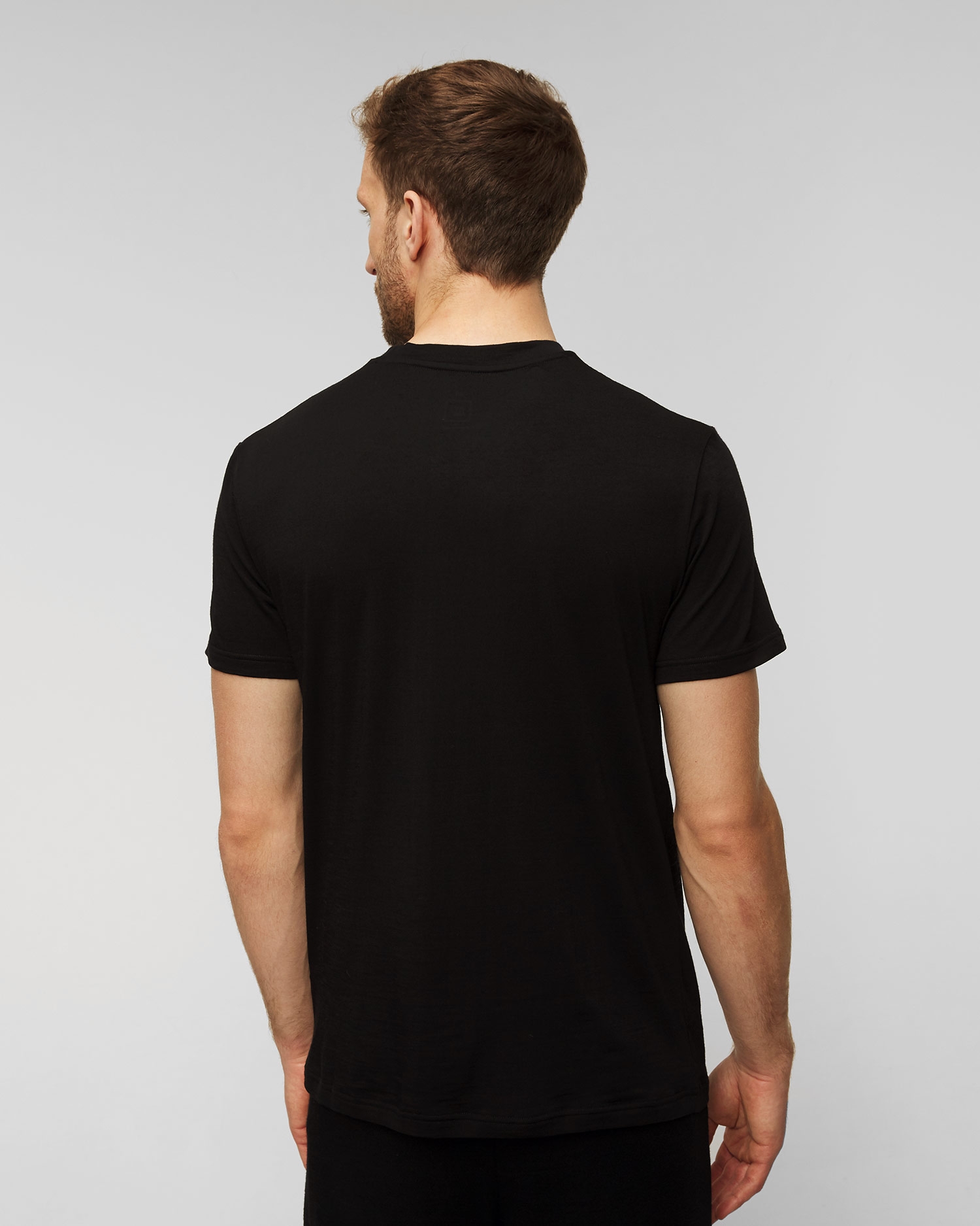 Pánské černé vlněné tričko We Norwegians Salt