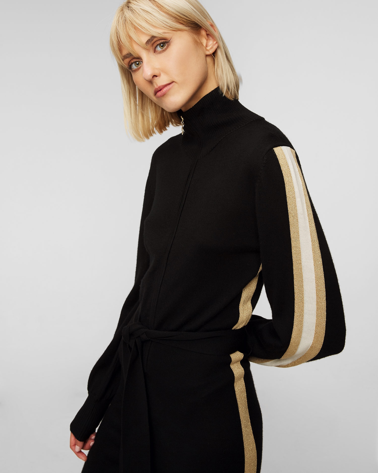 Černý dámský vlněný overal We Norwegians Geilo