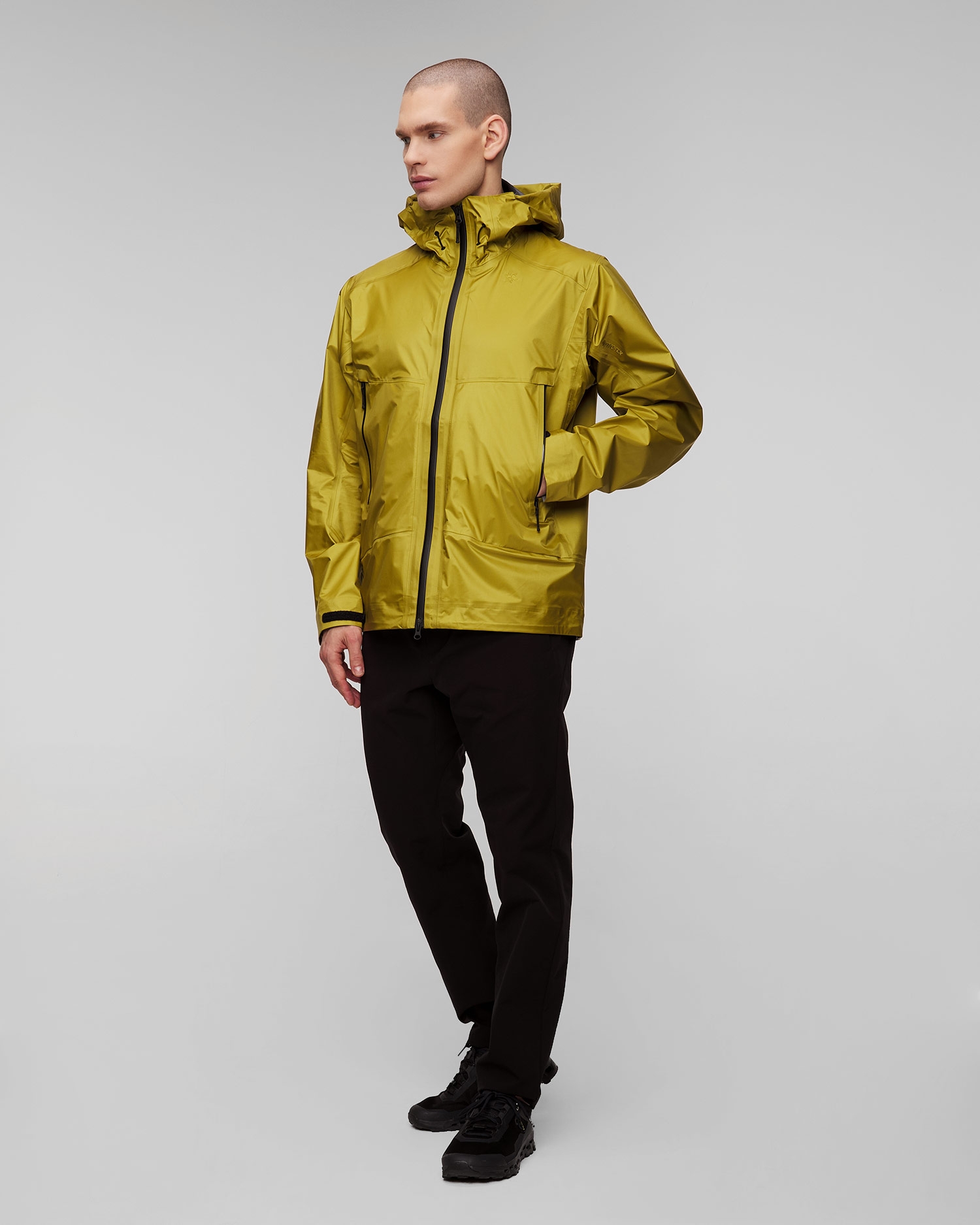 Žlutá pánská membránová bunda Goldwin GORE-TEX 3L Aqua Tect Jacket