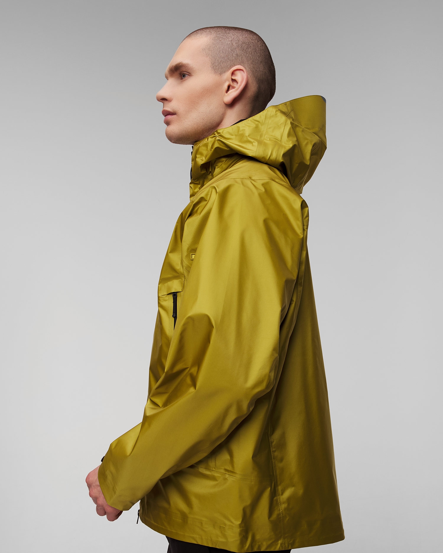 Žlutá pánská membránová bunda Goldwin GORE-TEX 3L Aqua Tect Jacket