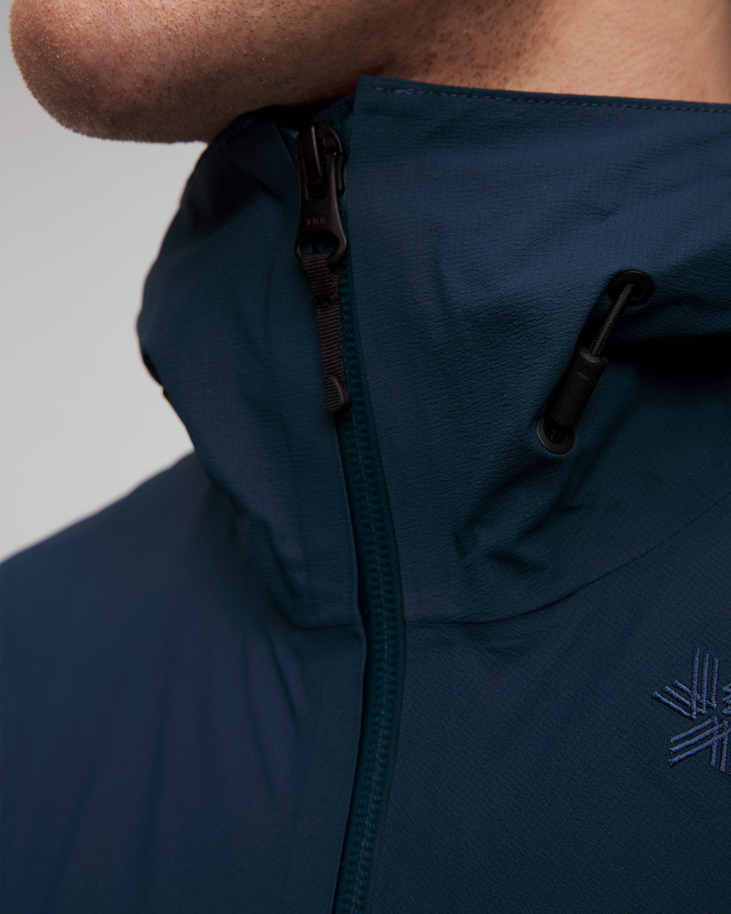 Tmavě modrá pánská horolezecká bunda Goldwin PERTEX SHIELD AIR Mountaineering Jacket