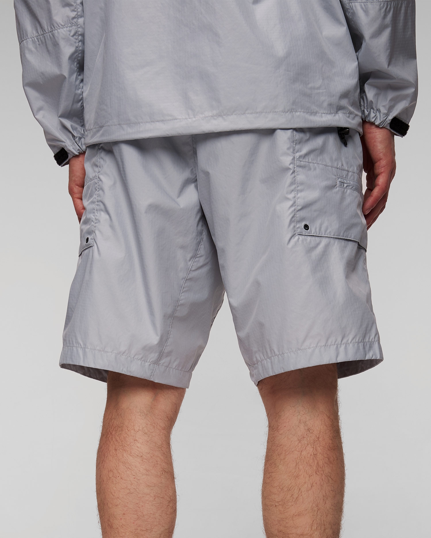 Šedé pánské kapsáčové kraťasy Goldwin Rip-stop Light Cargo Shorts