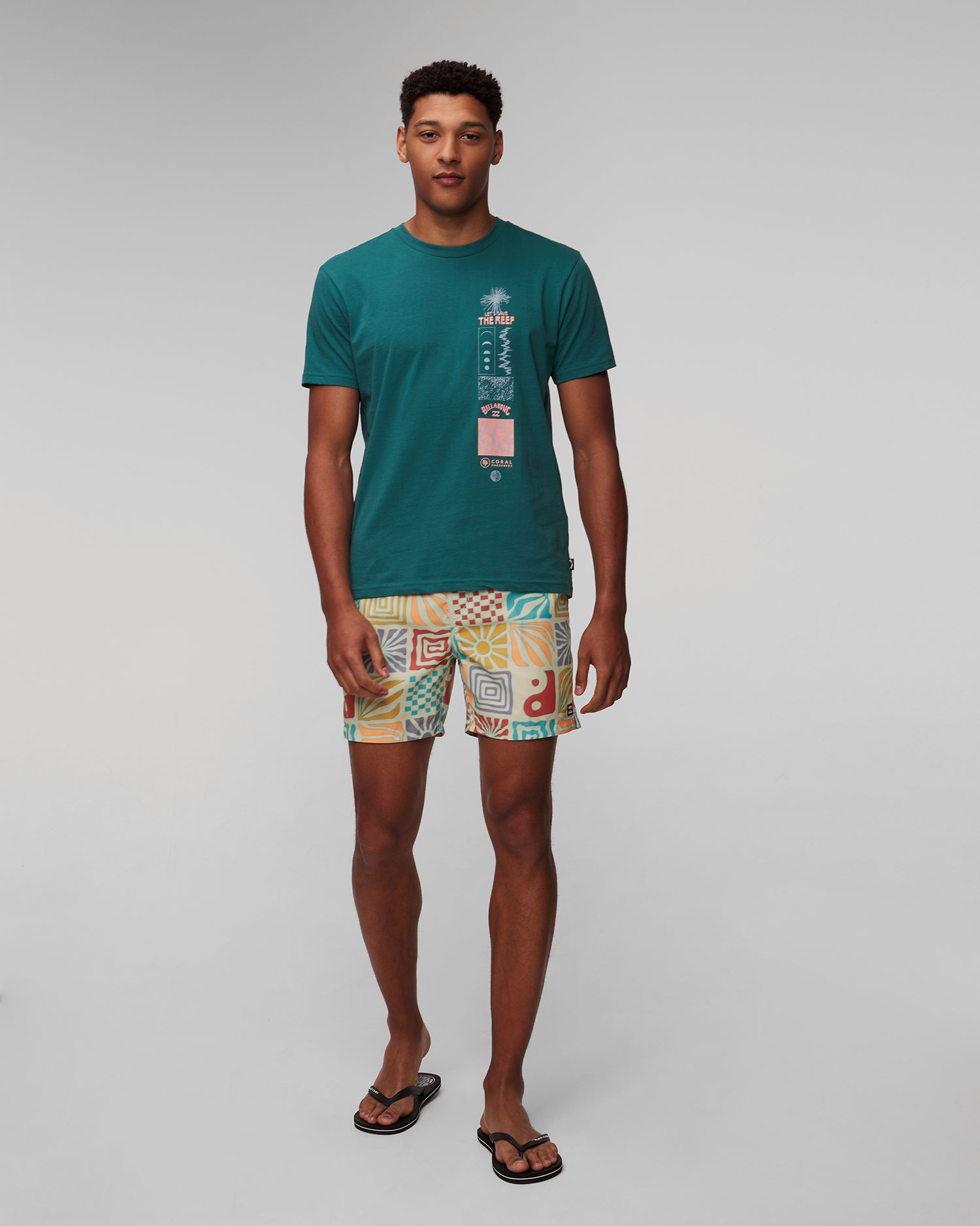 Modré pánské tričko Billabong Cg Reef Nursery Ss