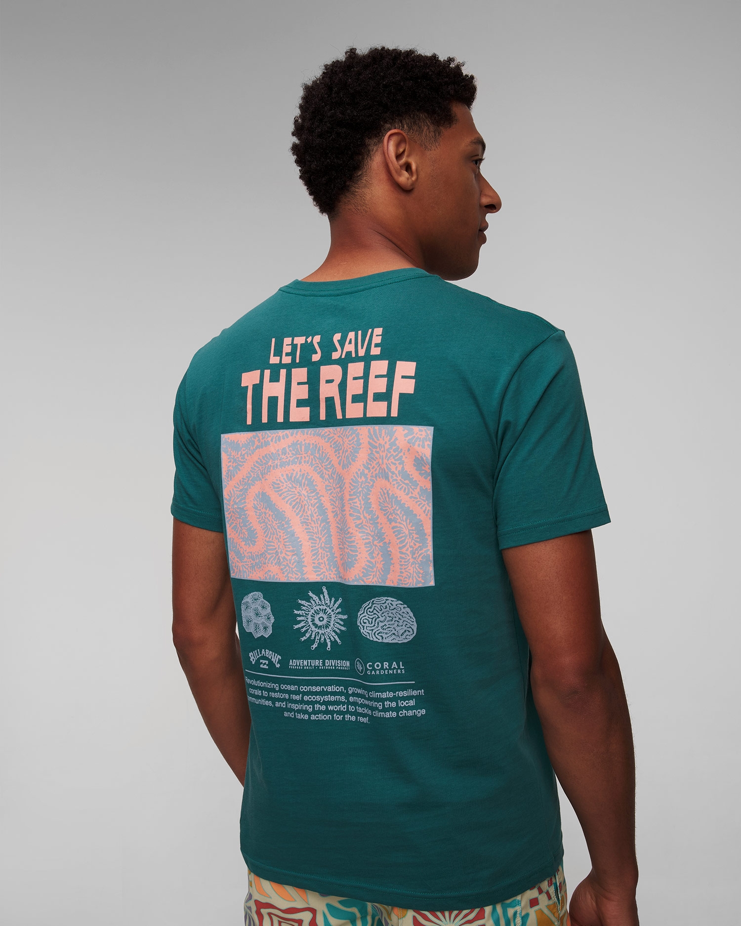 Modré pánské tričko Billabong Cg Reef Nursery Ss