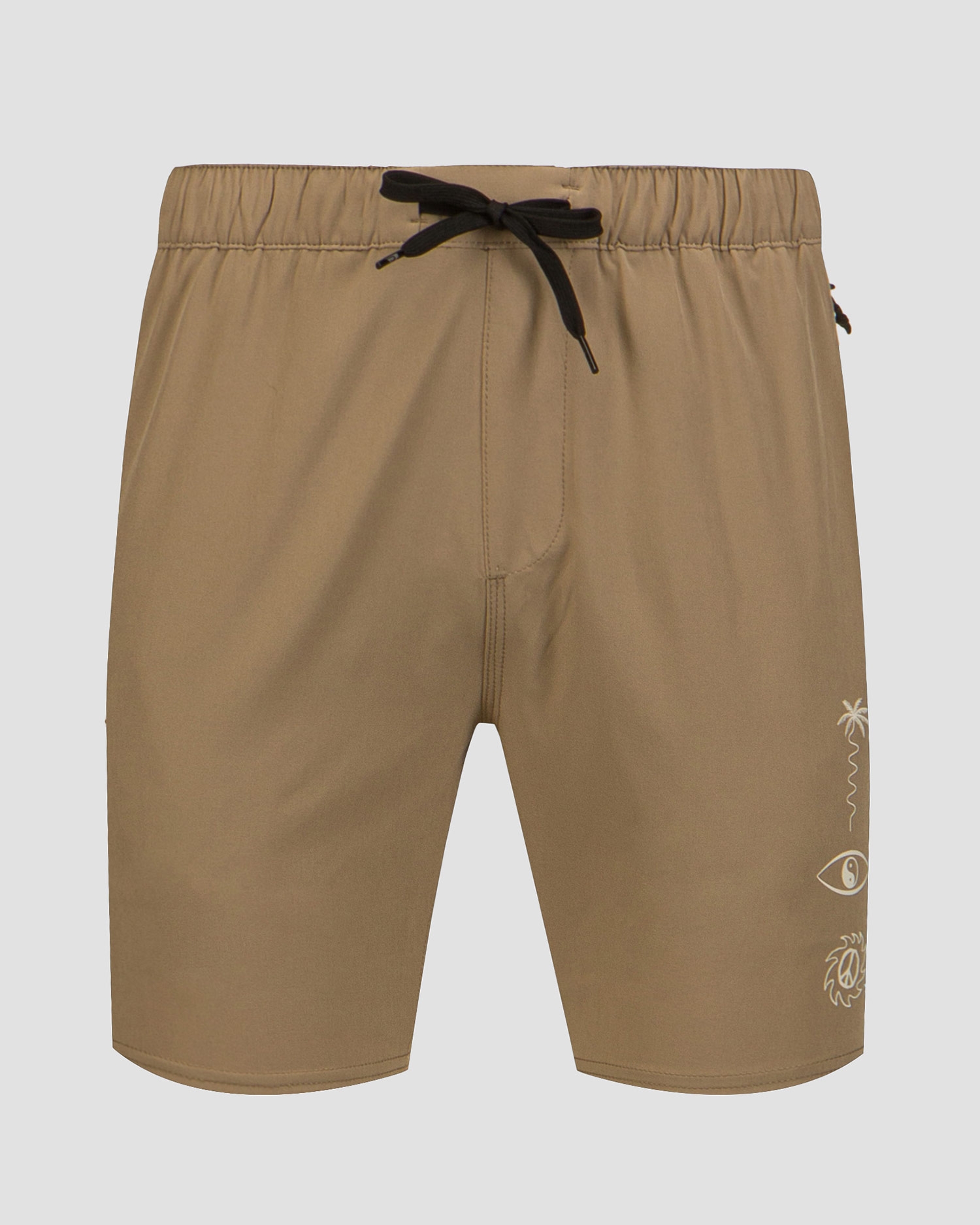 Béžové pánské šortky Quiksilver Omni Training Short 17