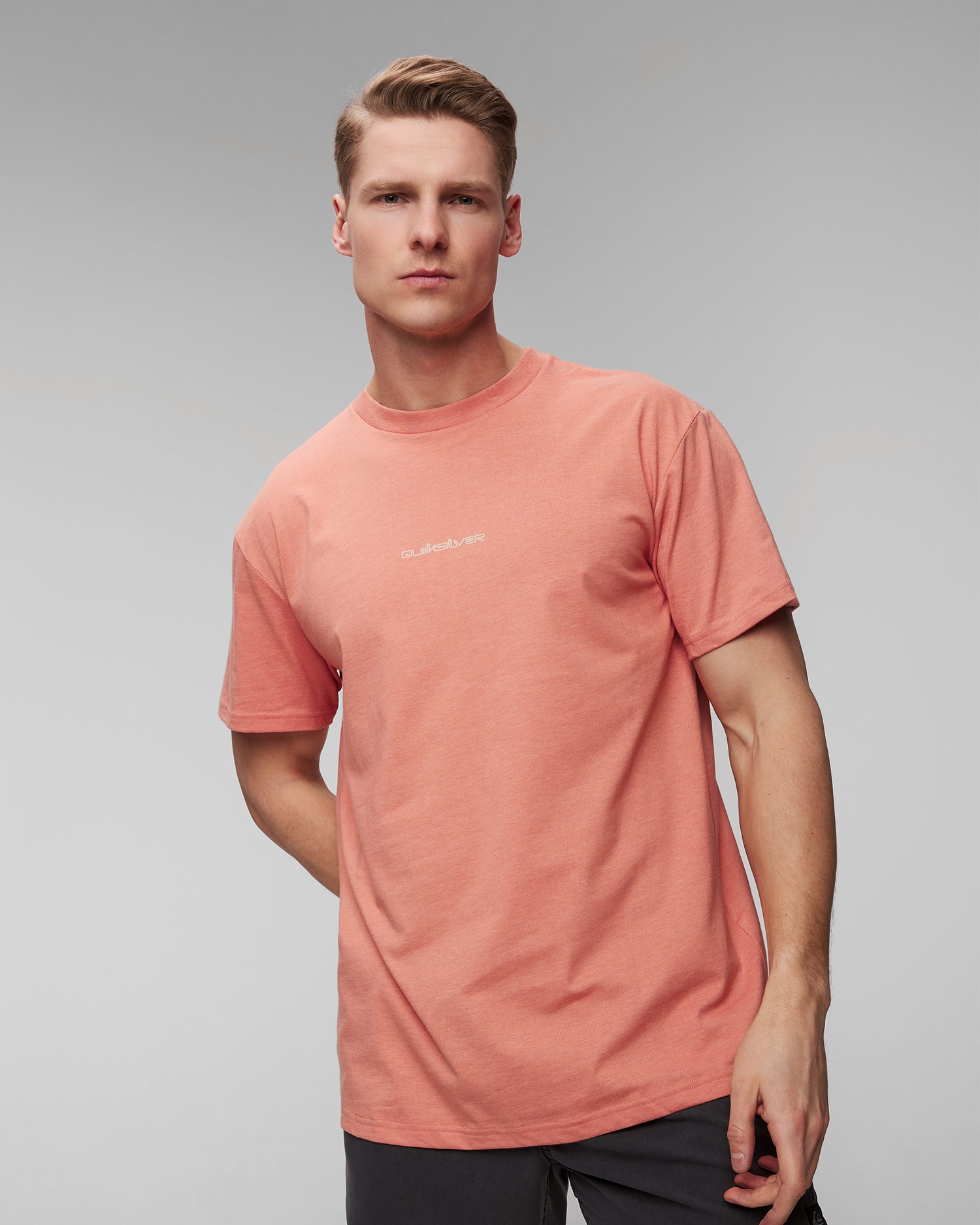 Oranžové pánské tričko Quiksilver Peace Phase SS Tee
