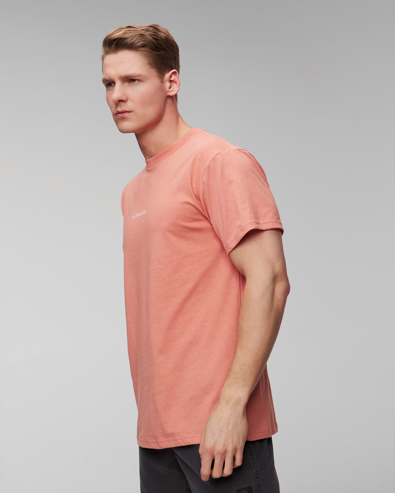 Oranžové pánské tričko Quiksilver Peace Phase SS Tee