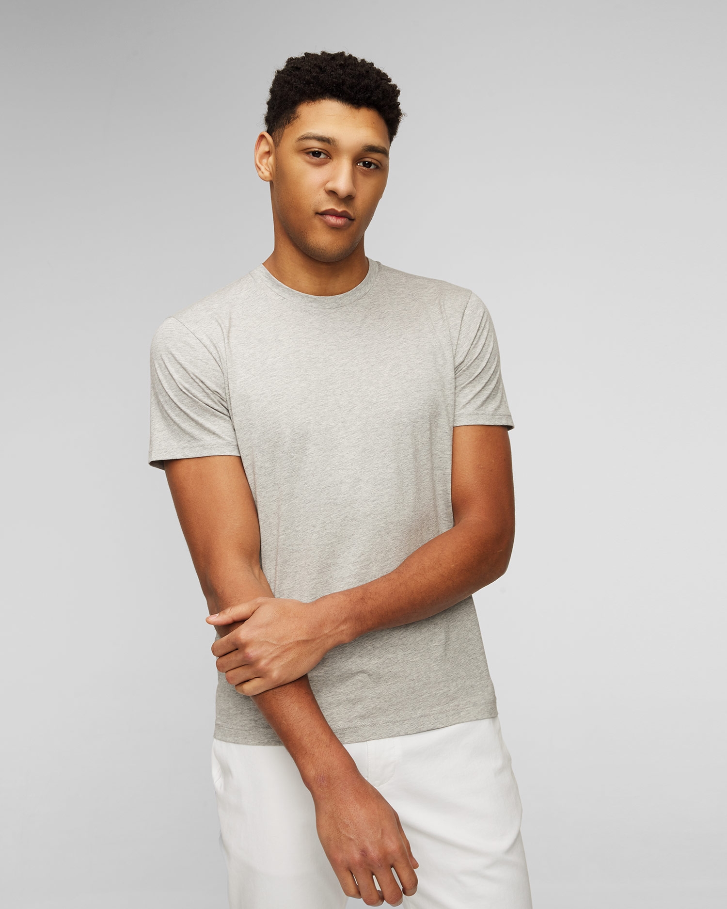 Šedé pánské tričko Sunspel